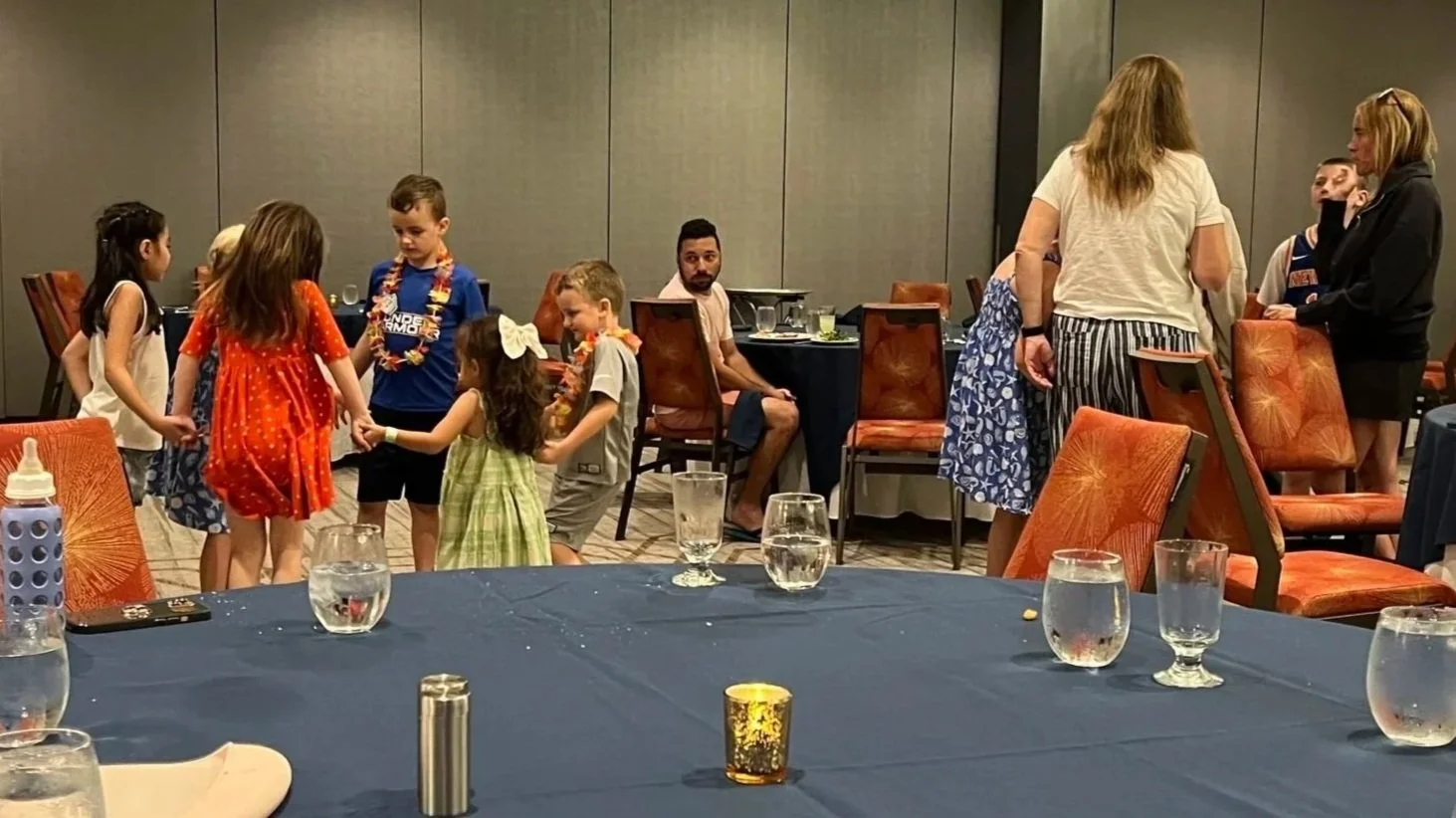 families and children at a conference