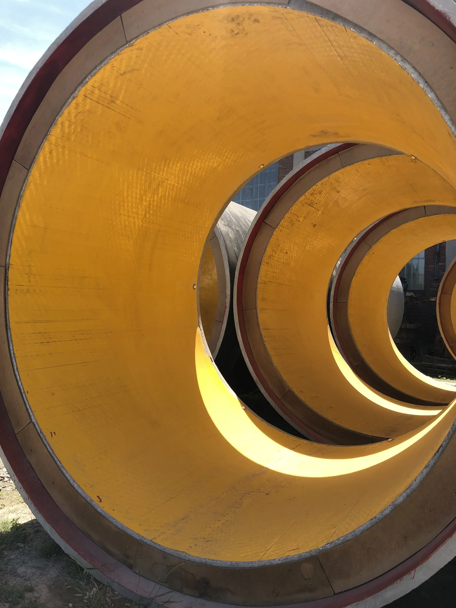 HDPE concrete protection liner inside a civil tunnel