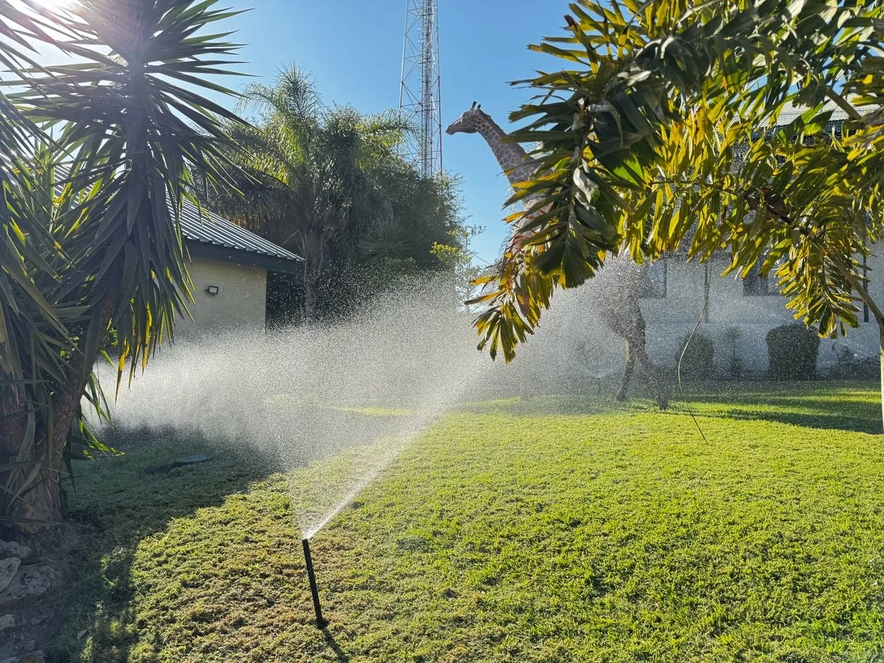 Our treated waste water irrigation system 