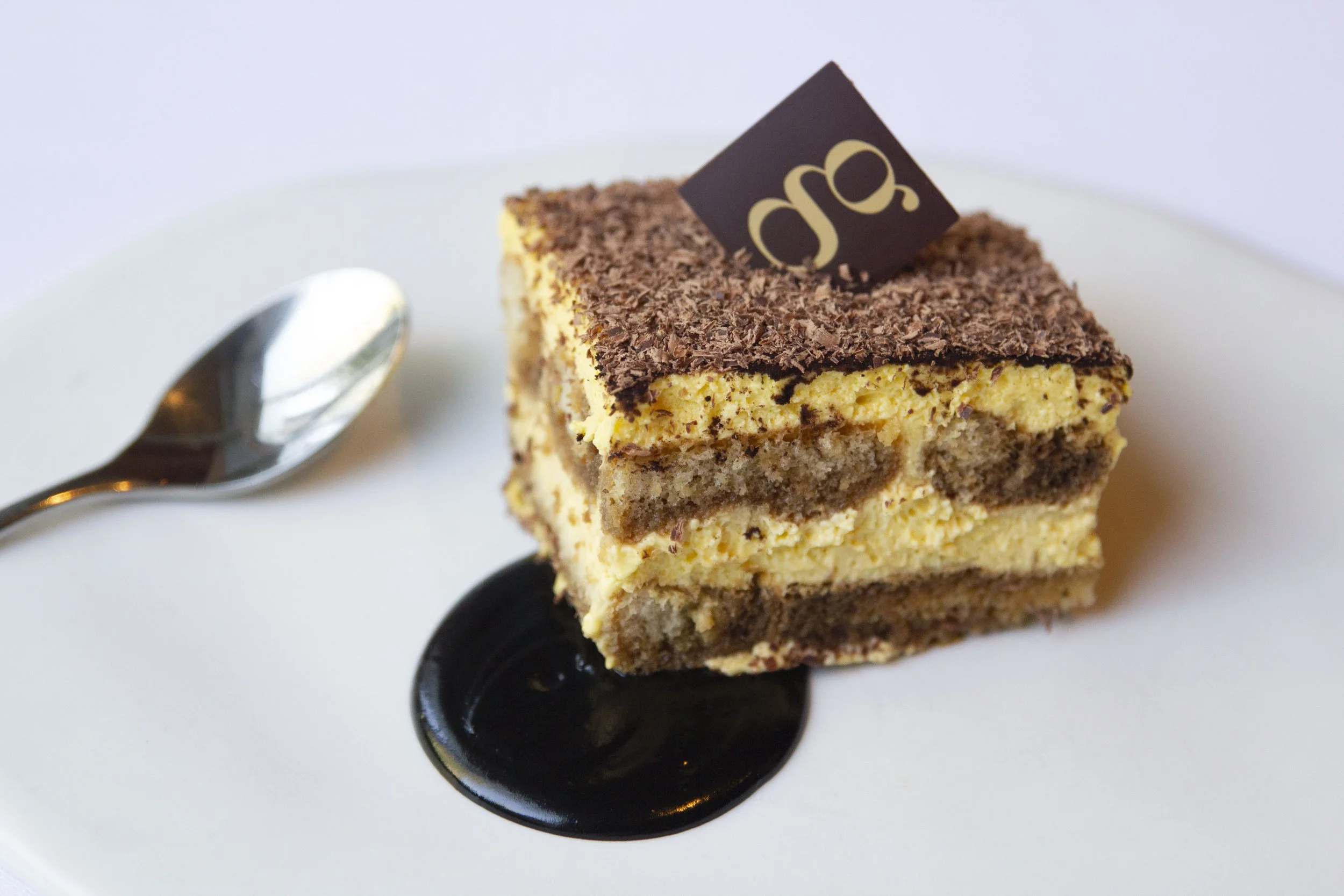Tiramisu dessert served at Giando.