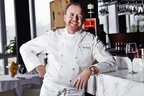 Head Chef Gianni Caprioli in the kitchen at Giando Italian restaurant.
