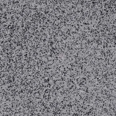 Close-up of a textured grey surface, possibly concrete or terrazzo flooring.