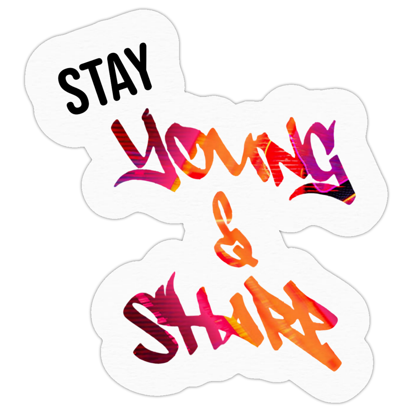 Young & Sharp brand stickers