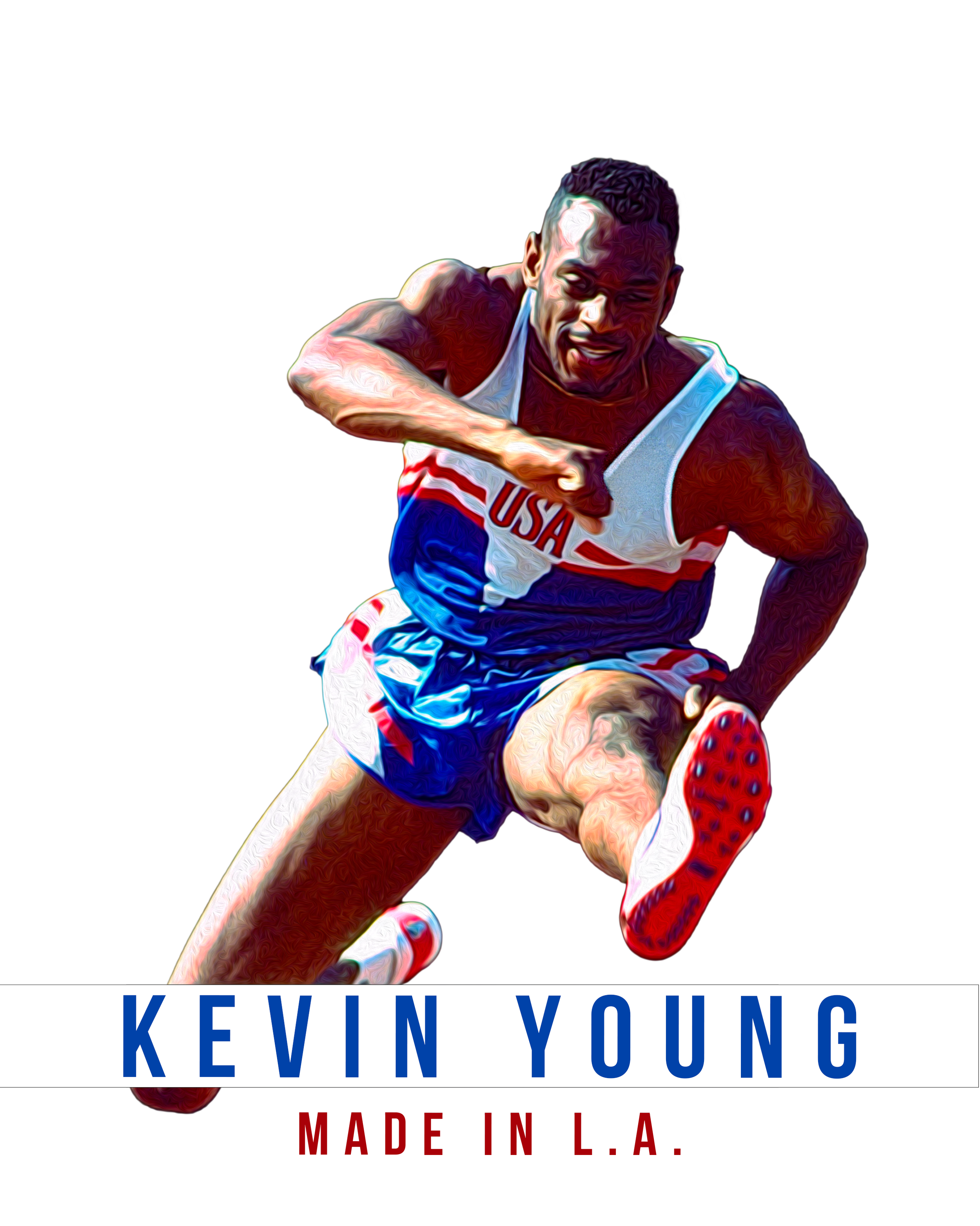 Young & Sharp - Kevin Young Hurdling Sticker