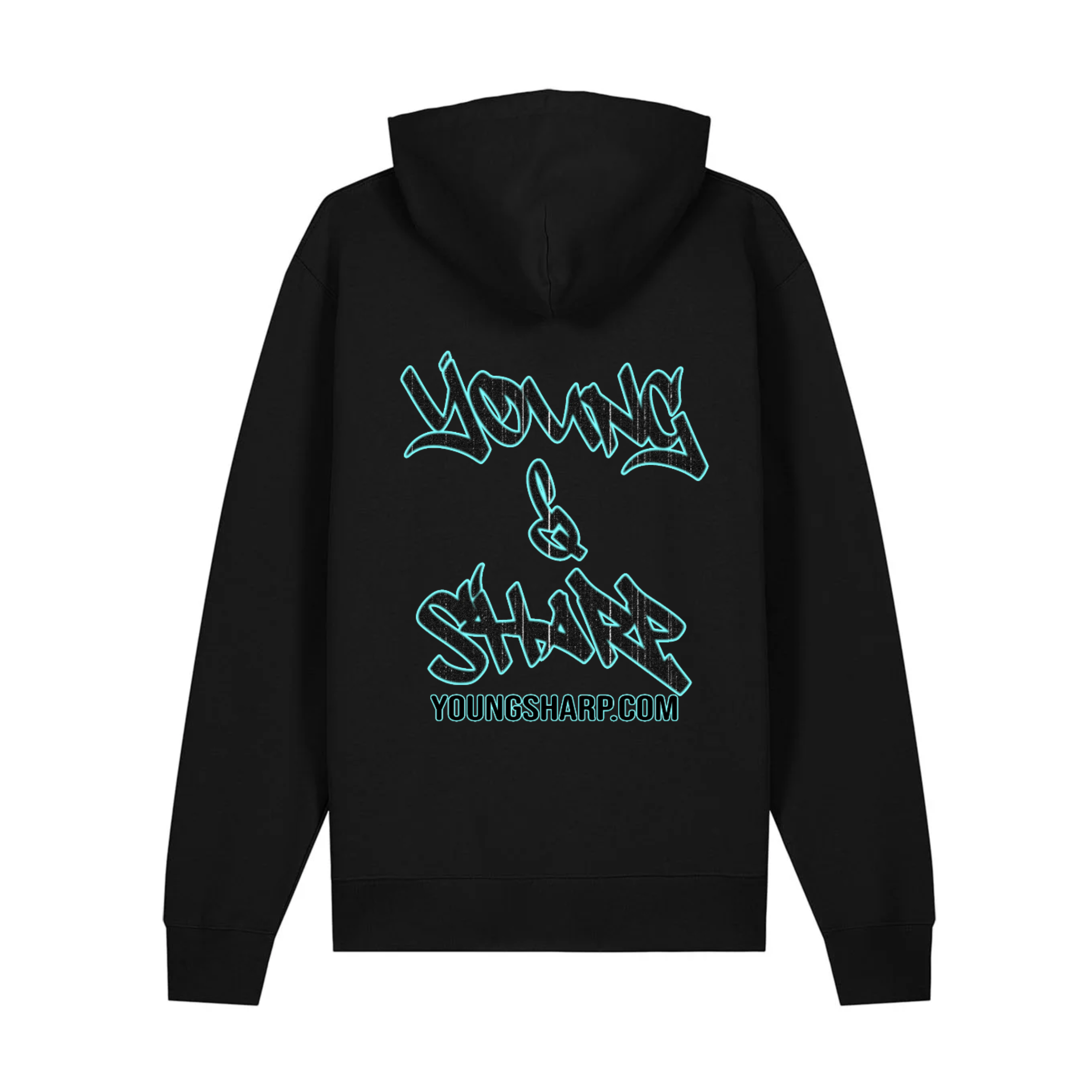 Young&Sharp_Black_TronBlue_Hoodie_Black_Back2.png