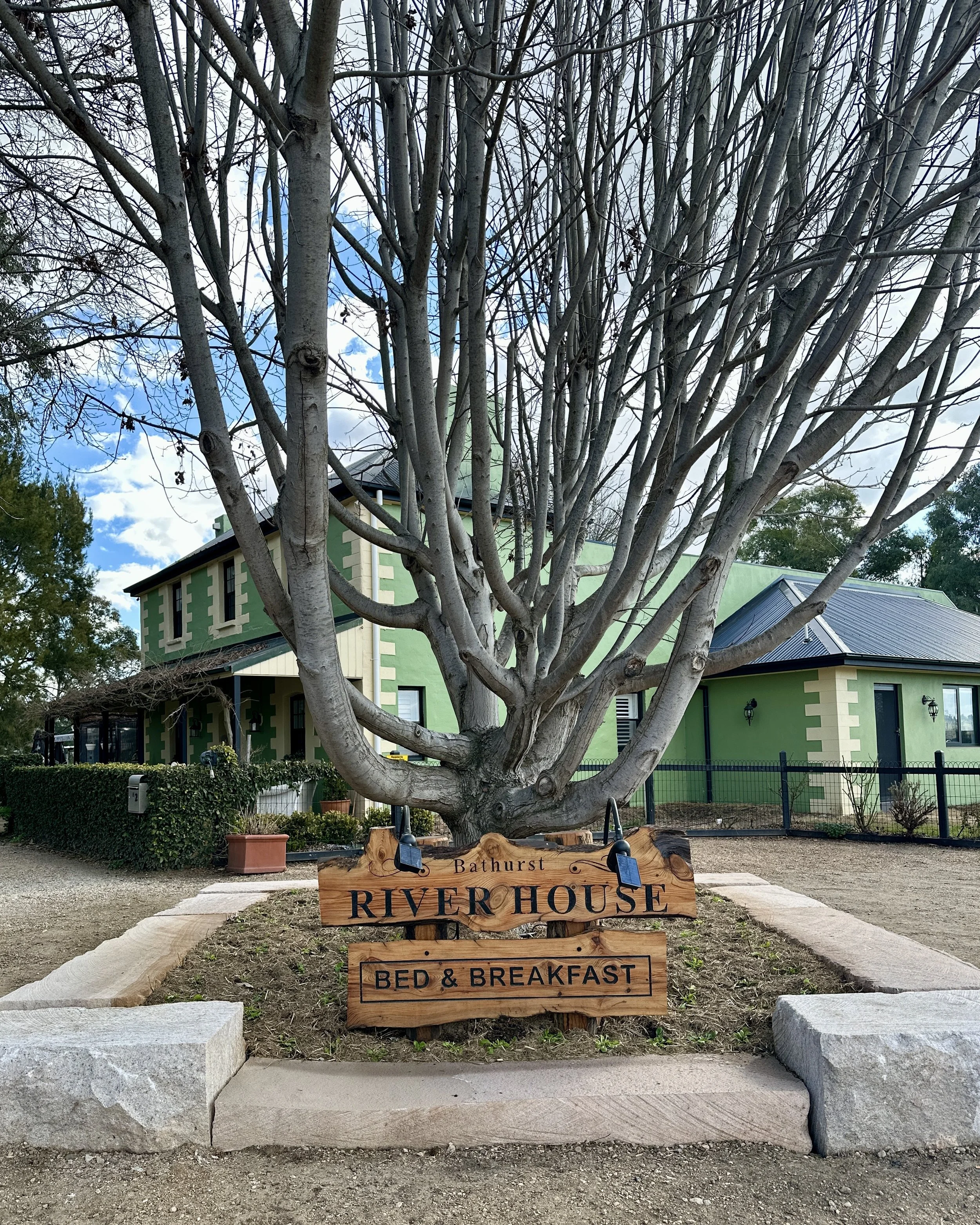 Bathurst River House Bed and Breakfast sign