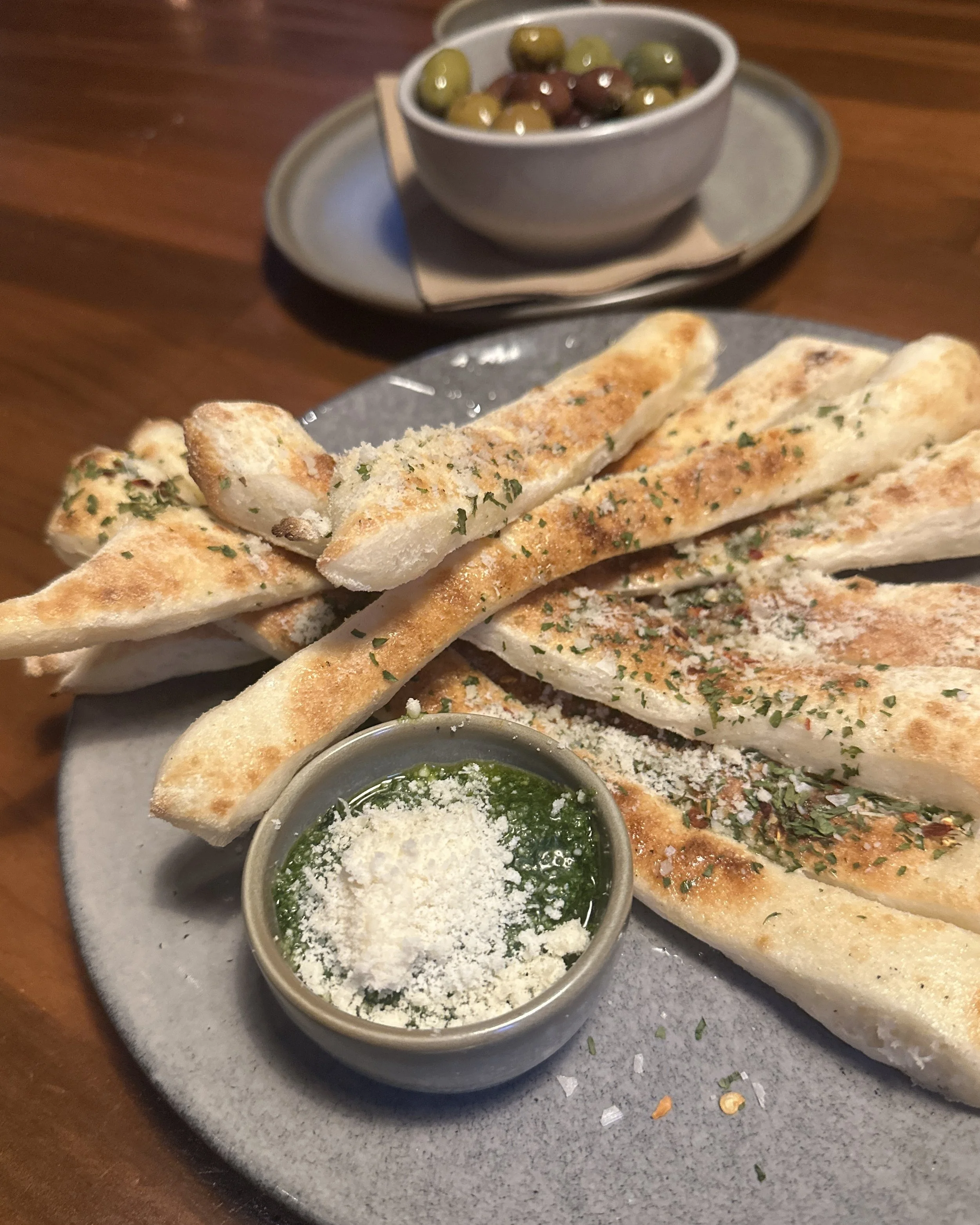 Parmesan bread at Church Bar Bathurst NSW