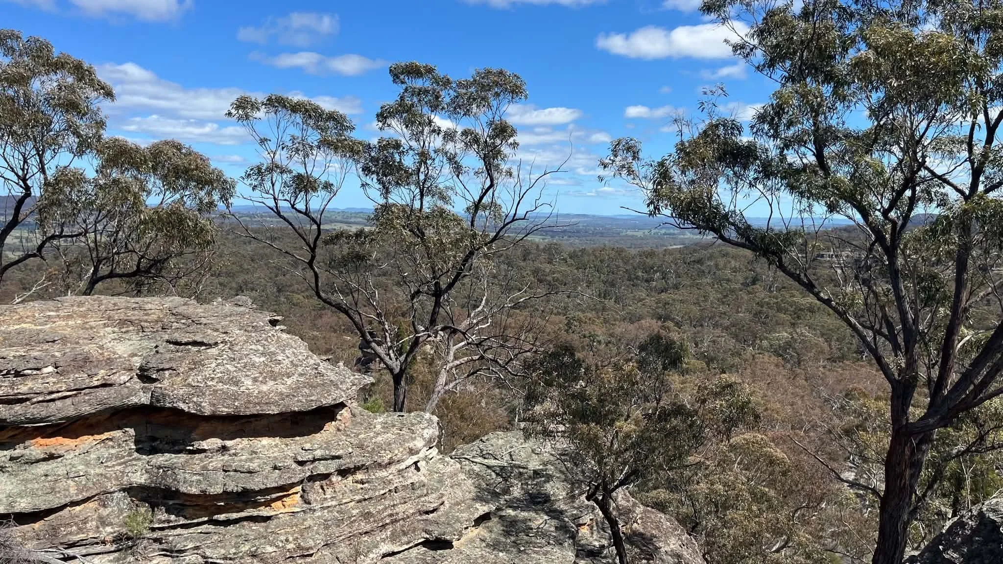 View from Castle Rocks Walk, Munghorn Gap Nature Reserve