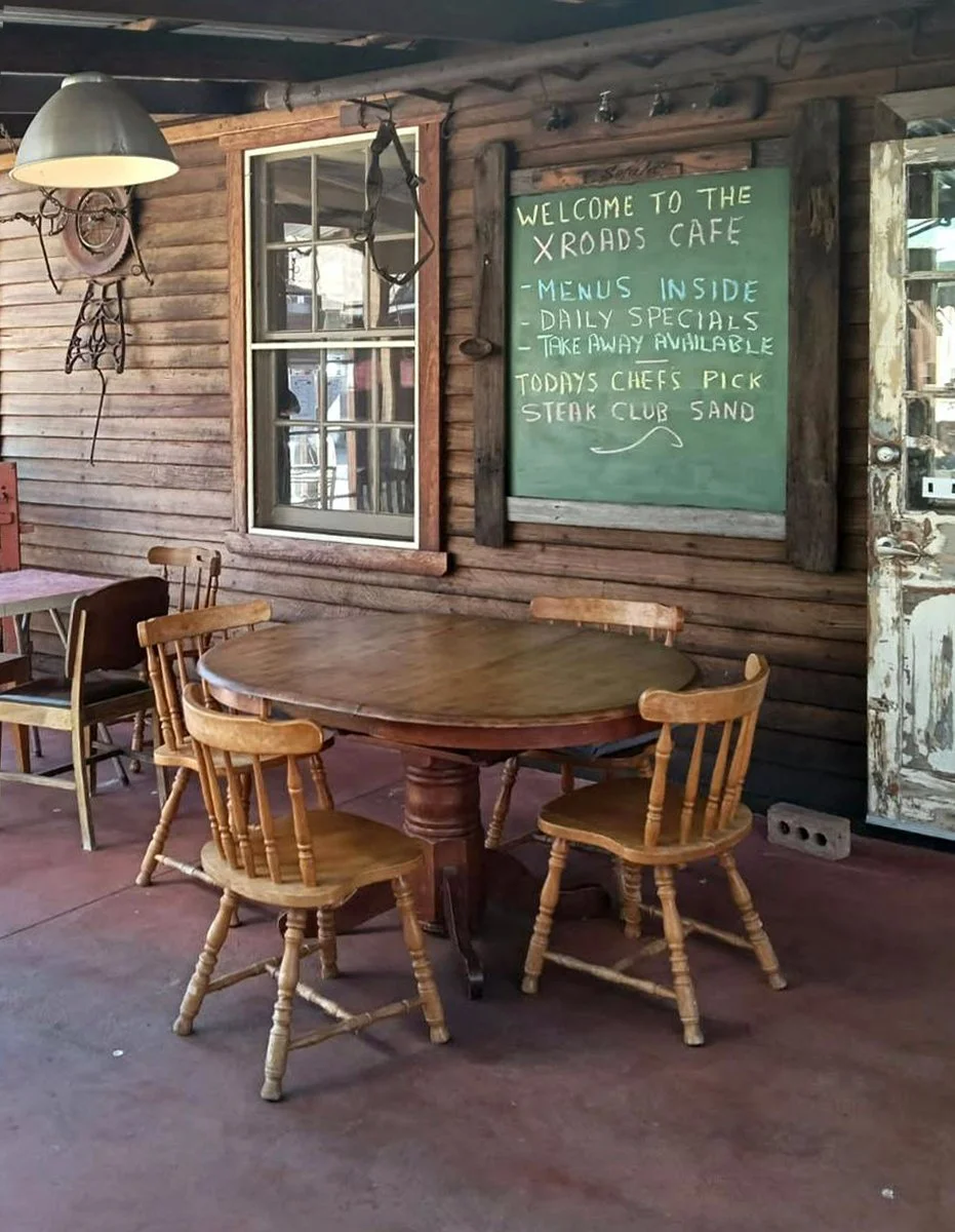 Entrance to Crossroads Cafe, Sofala