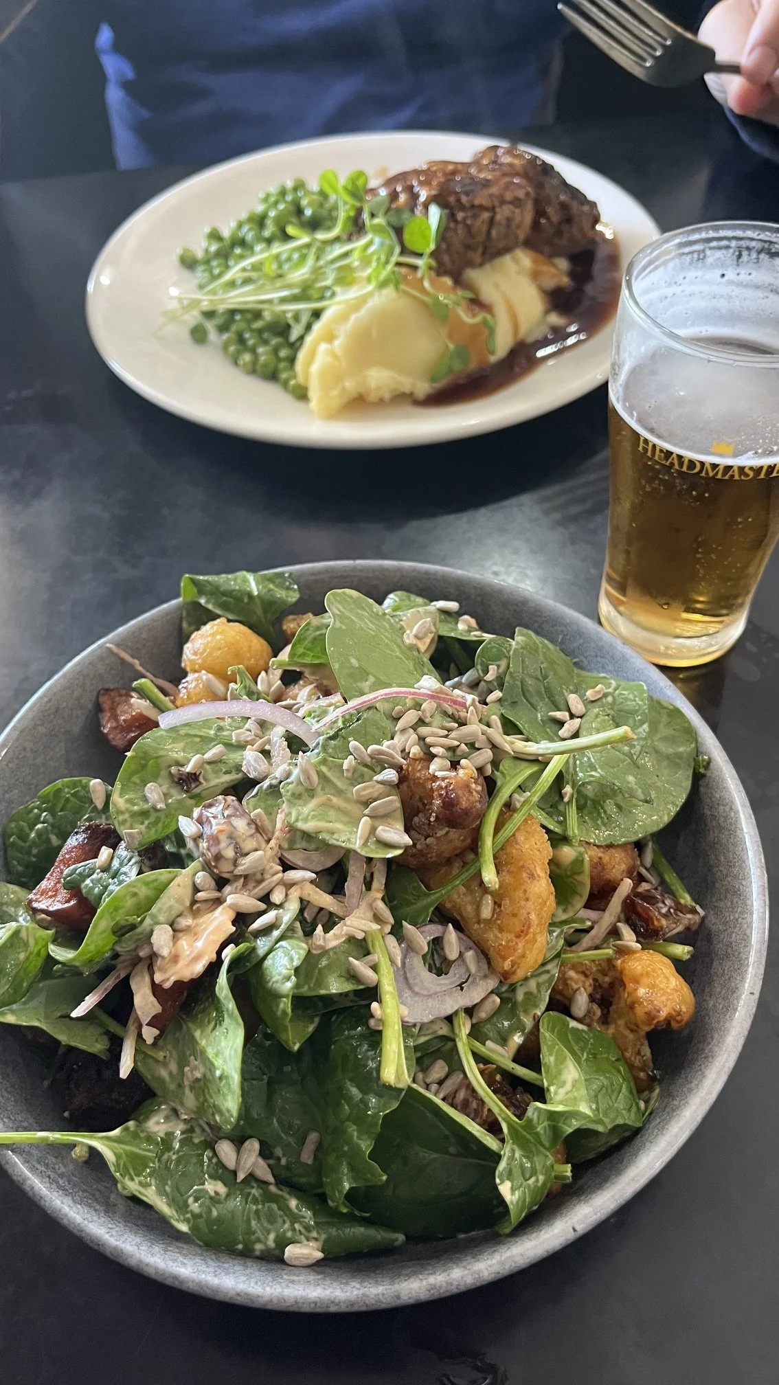Lunch and drinks at the Cow and Calf, Wellingtong