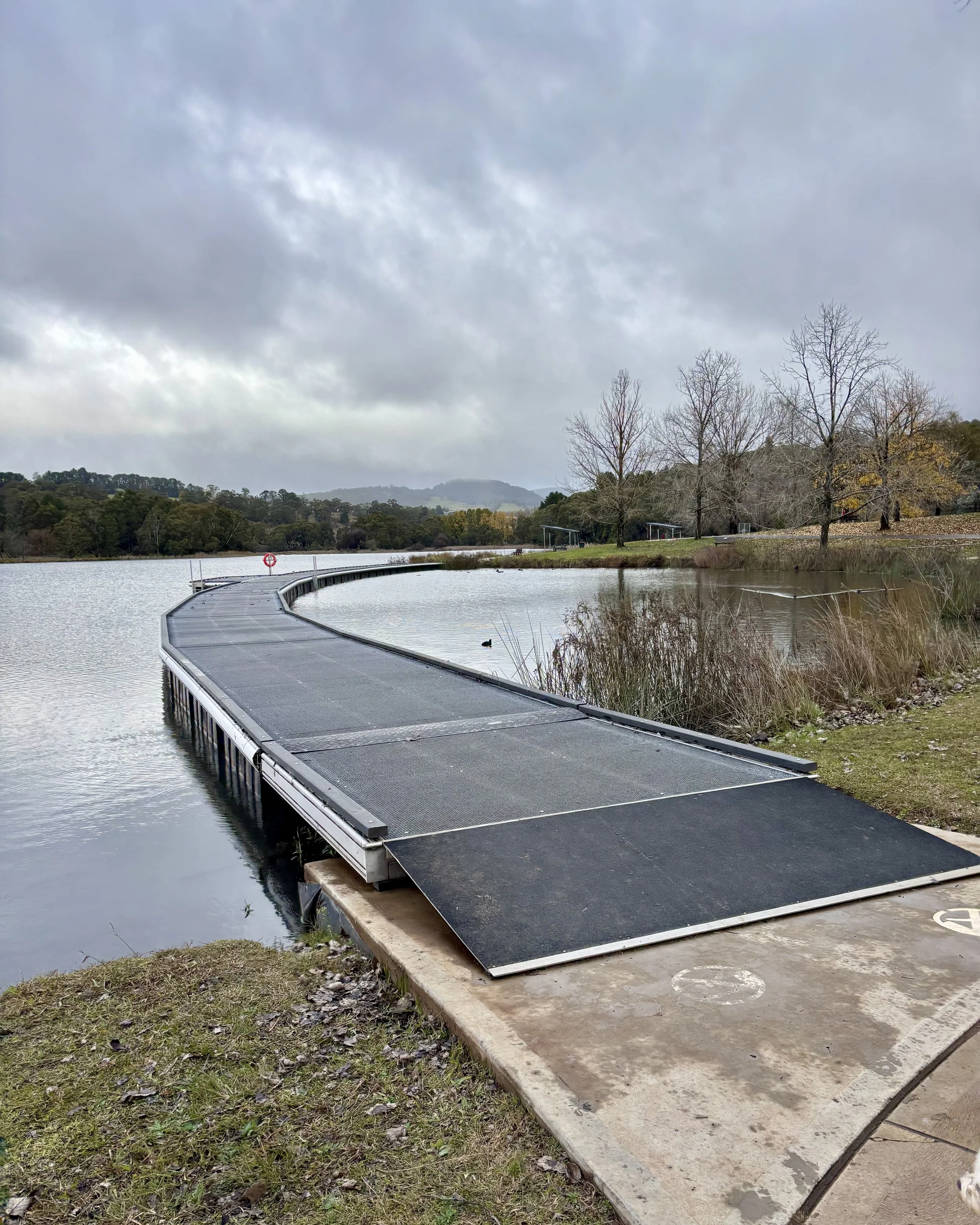 Boardwalk over Lake Canobolas, Orange