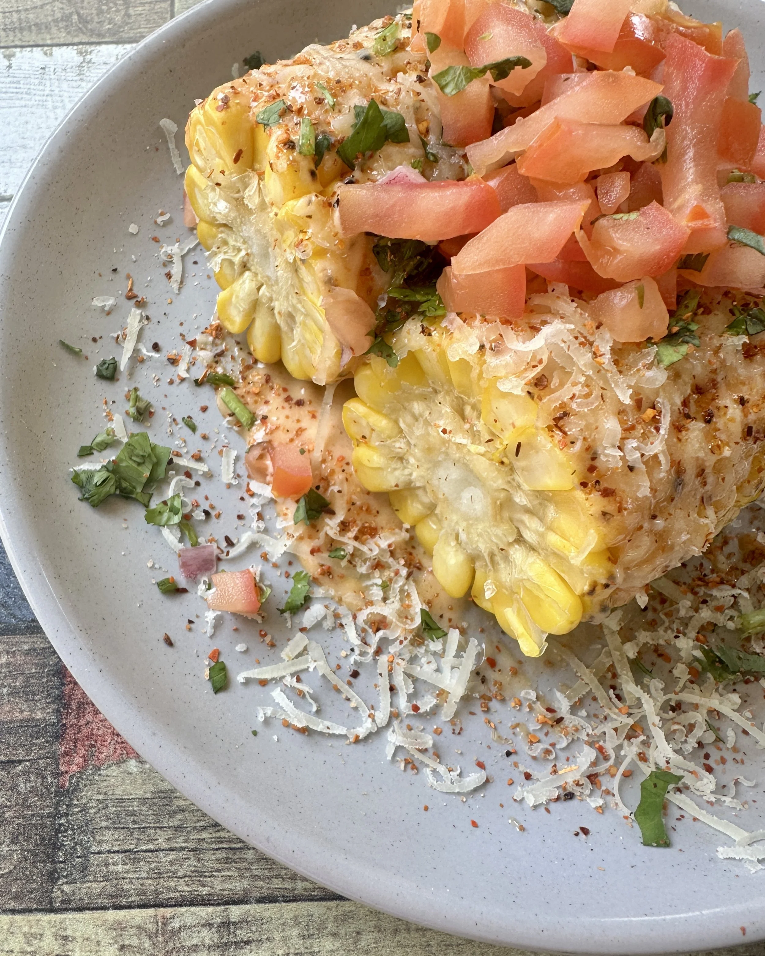 Charred corn at El Guapo Cantina, Bathurst