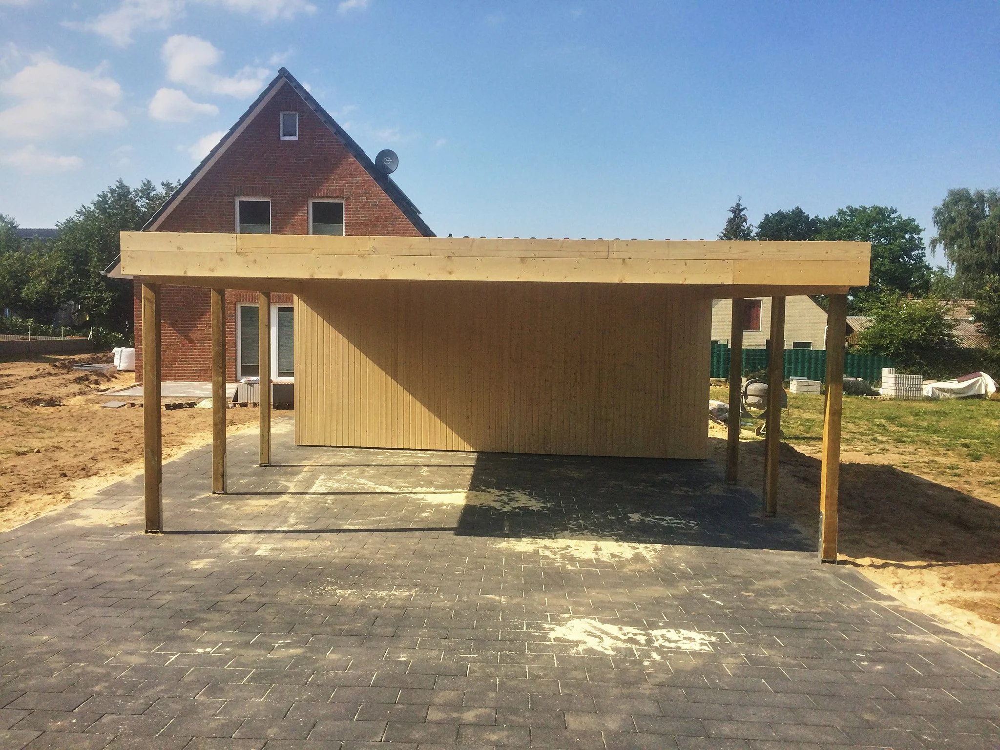 Doppelcarport mit Flachdach in Seevetal