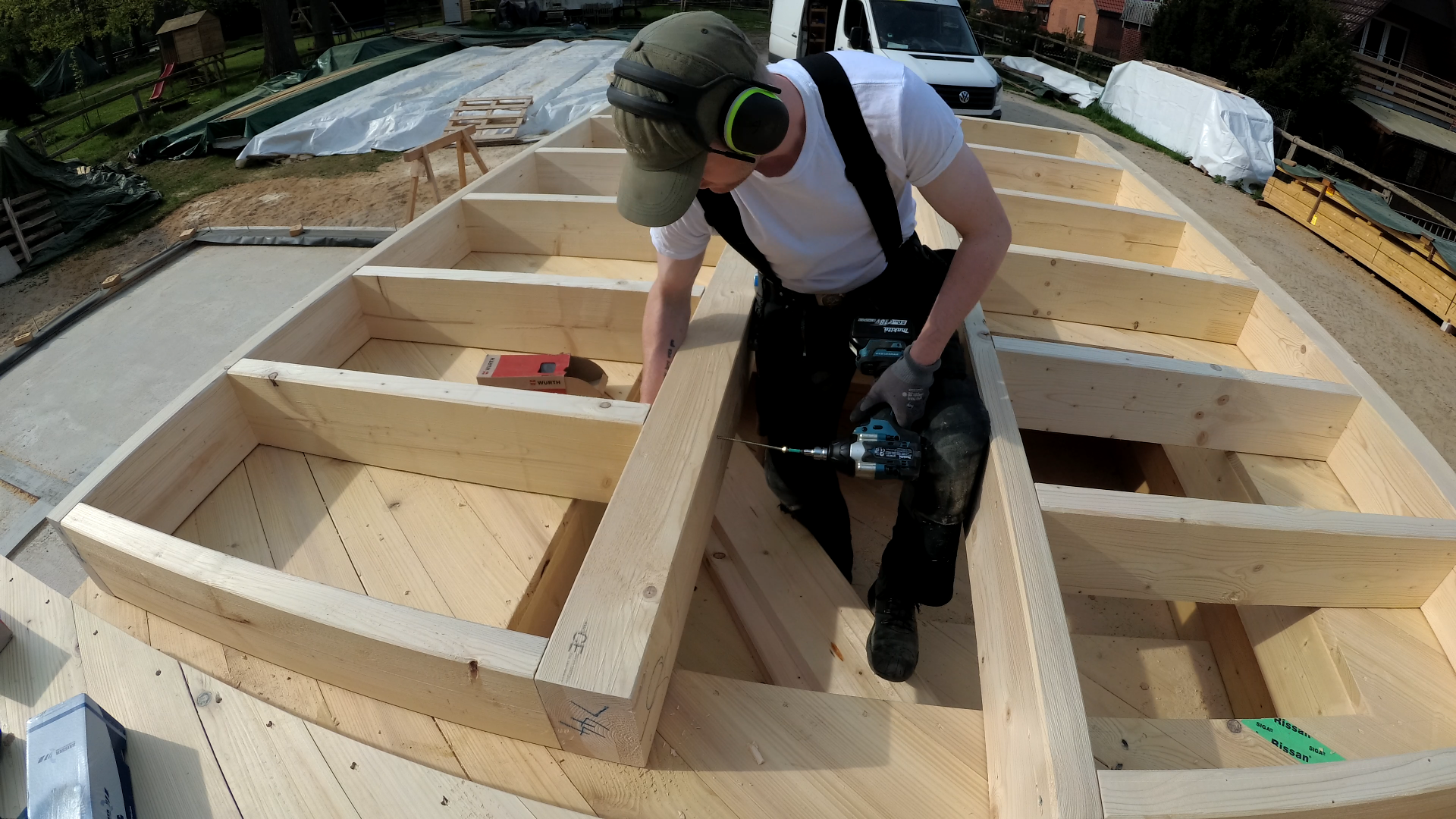 Holzrahmenbau in der Fertigung