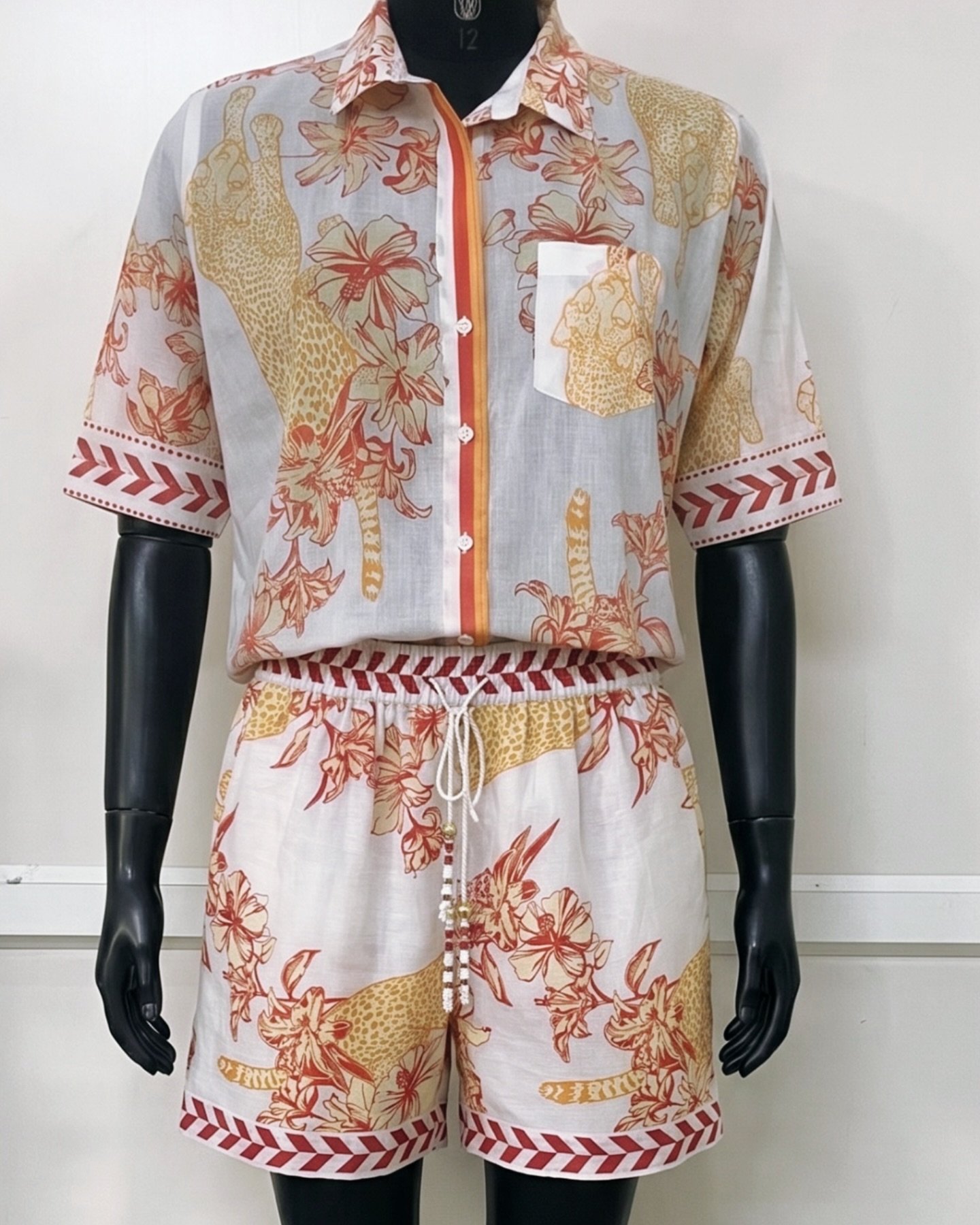 Wild prints, tropical blooms and breathable cotton - the perfect co-ord set for effortless summer styling 🐆 🌸 

#coordset #sustainableclothing #shirtandshortset #cotton #instafashion
