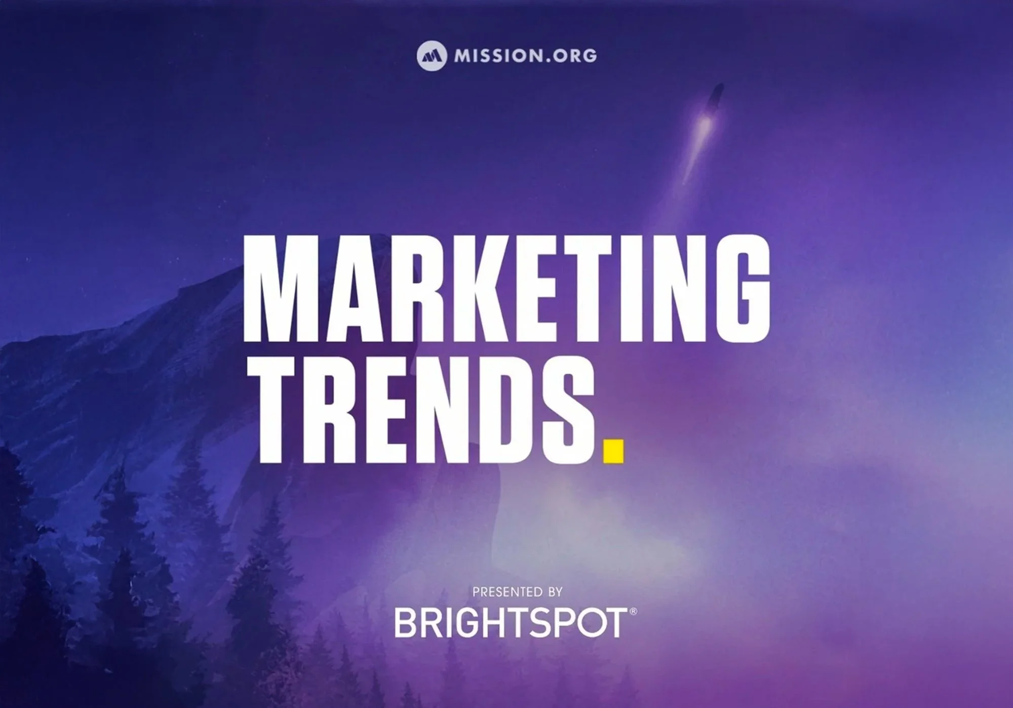 Marketing Trends podcast graphic focused on leadership, reputation, and business growth