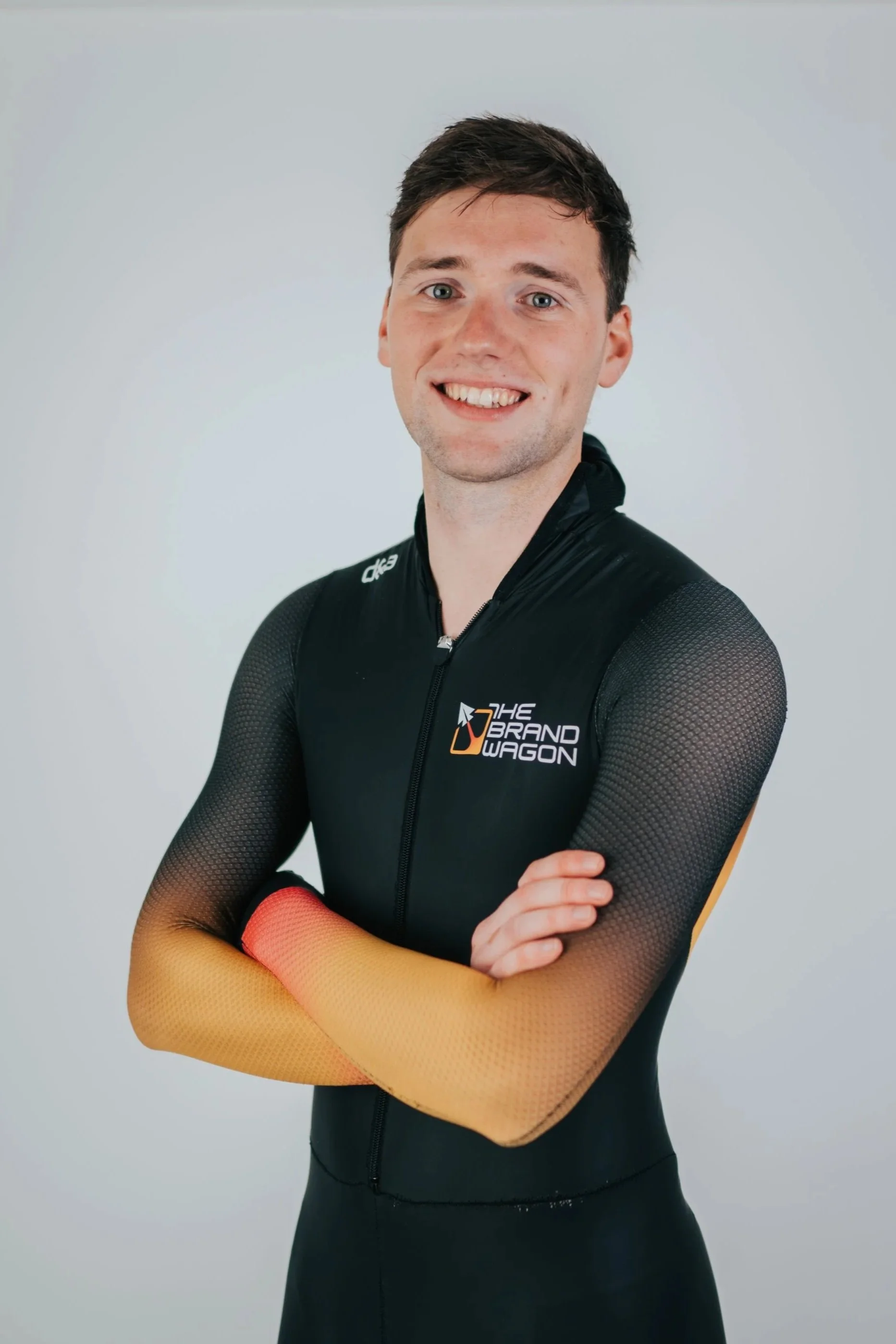 Portretfoto van Danny Heijkoop, schaatser bij Team The Brandwagon.