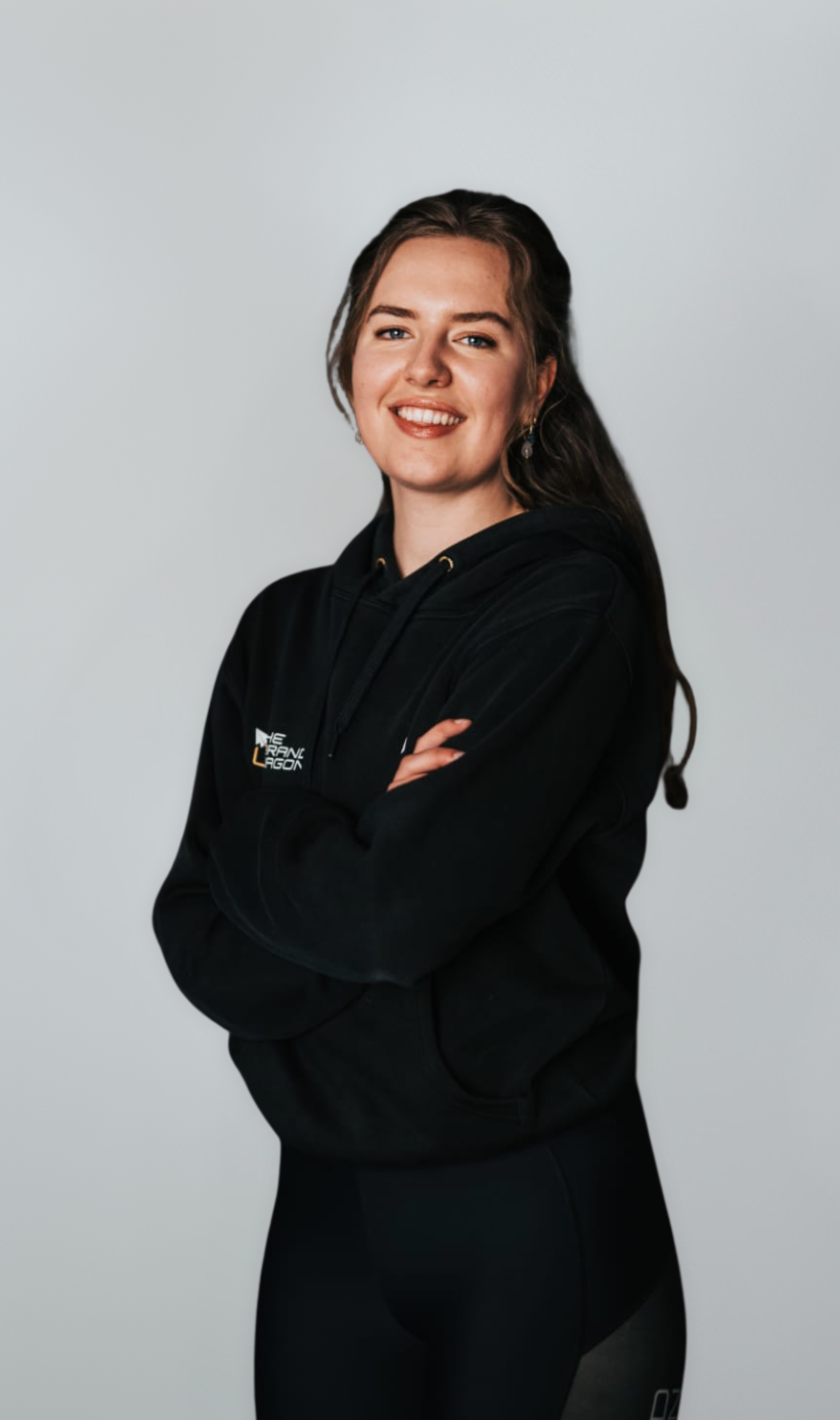 Portretfoto van Zéfina de Bruin, assistent trainster bij Team The Brandwagon.