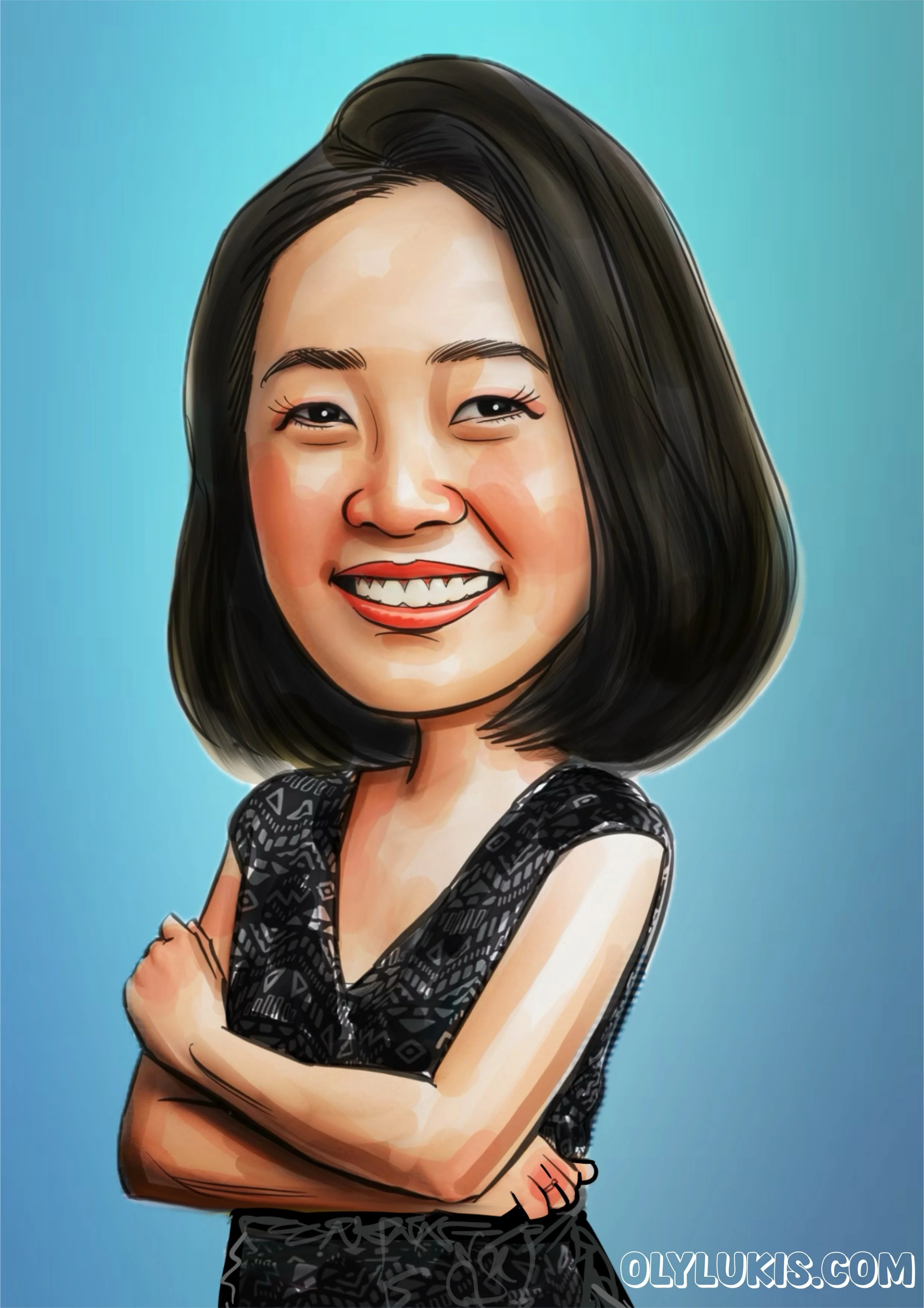 Half Body Caricature