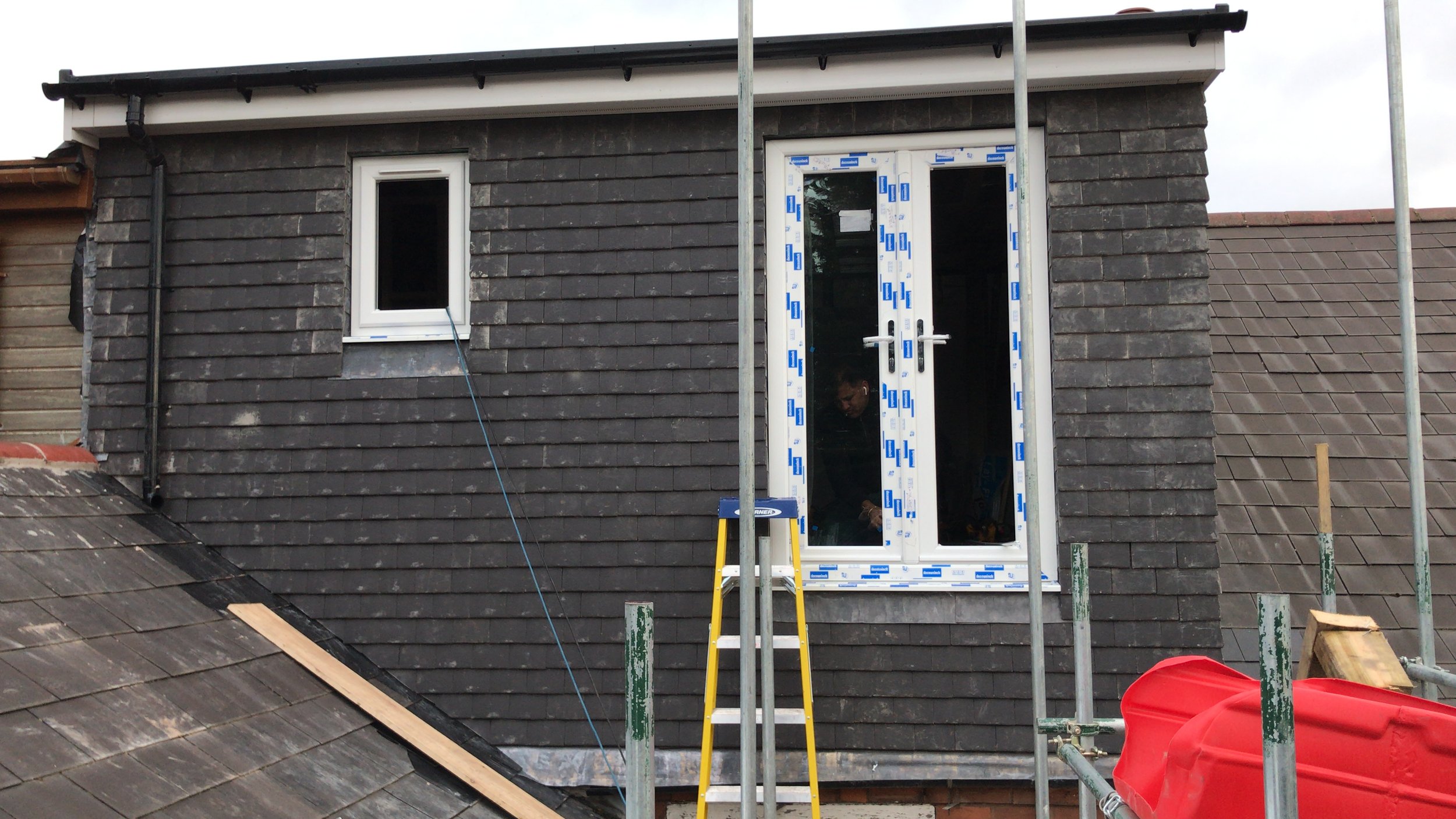 Full roof replacement with scaffolding on a residential property in Solihull — Radian Roofing West Midlands