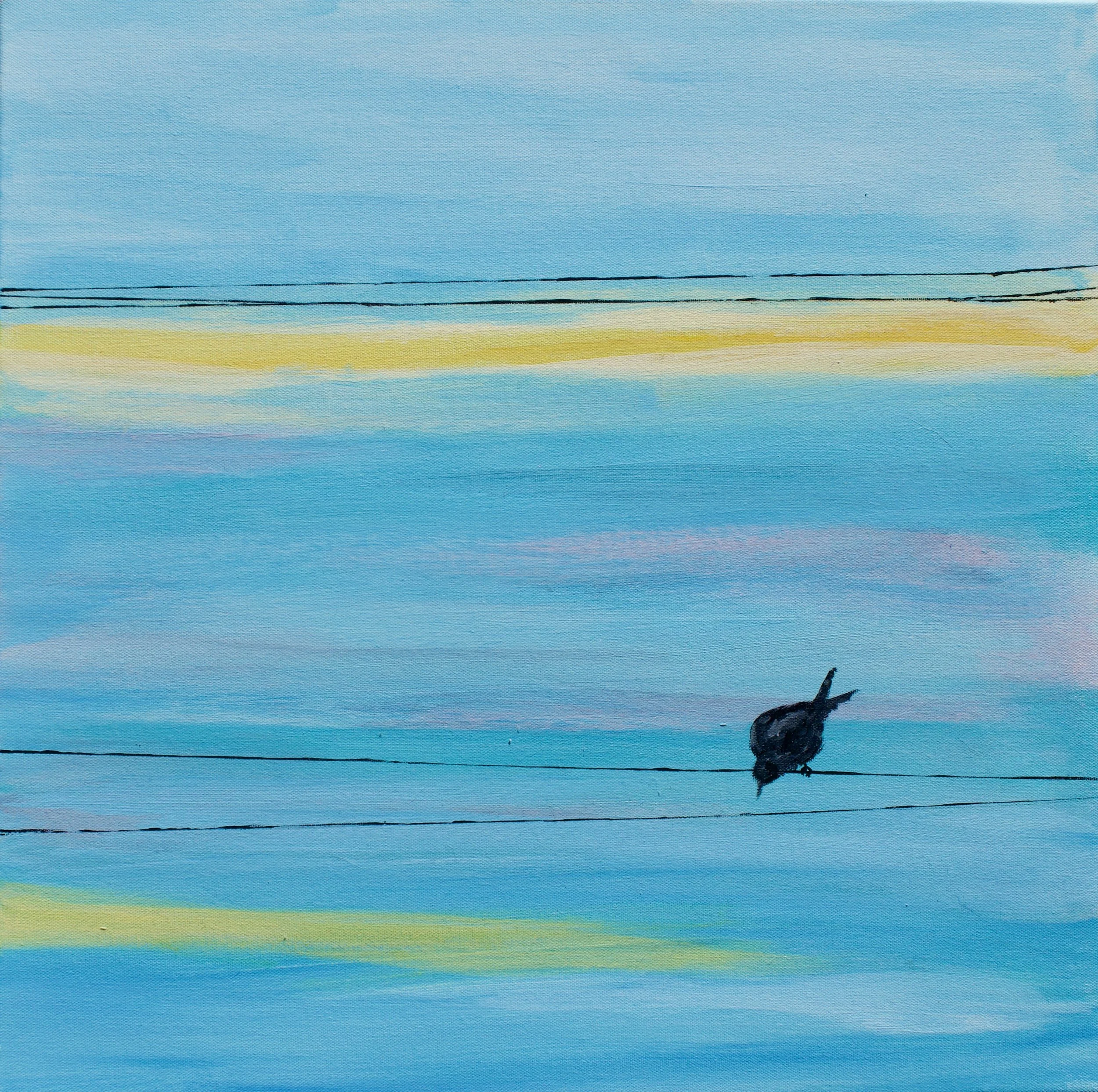 Day Bird Original Art 45x45cm