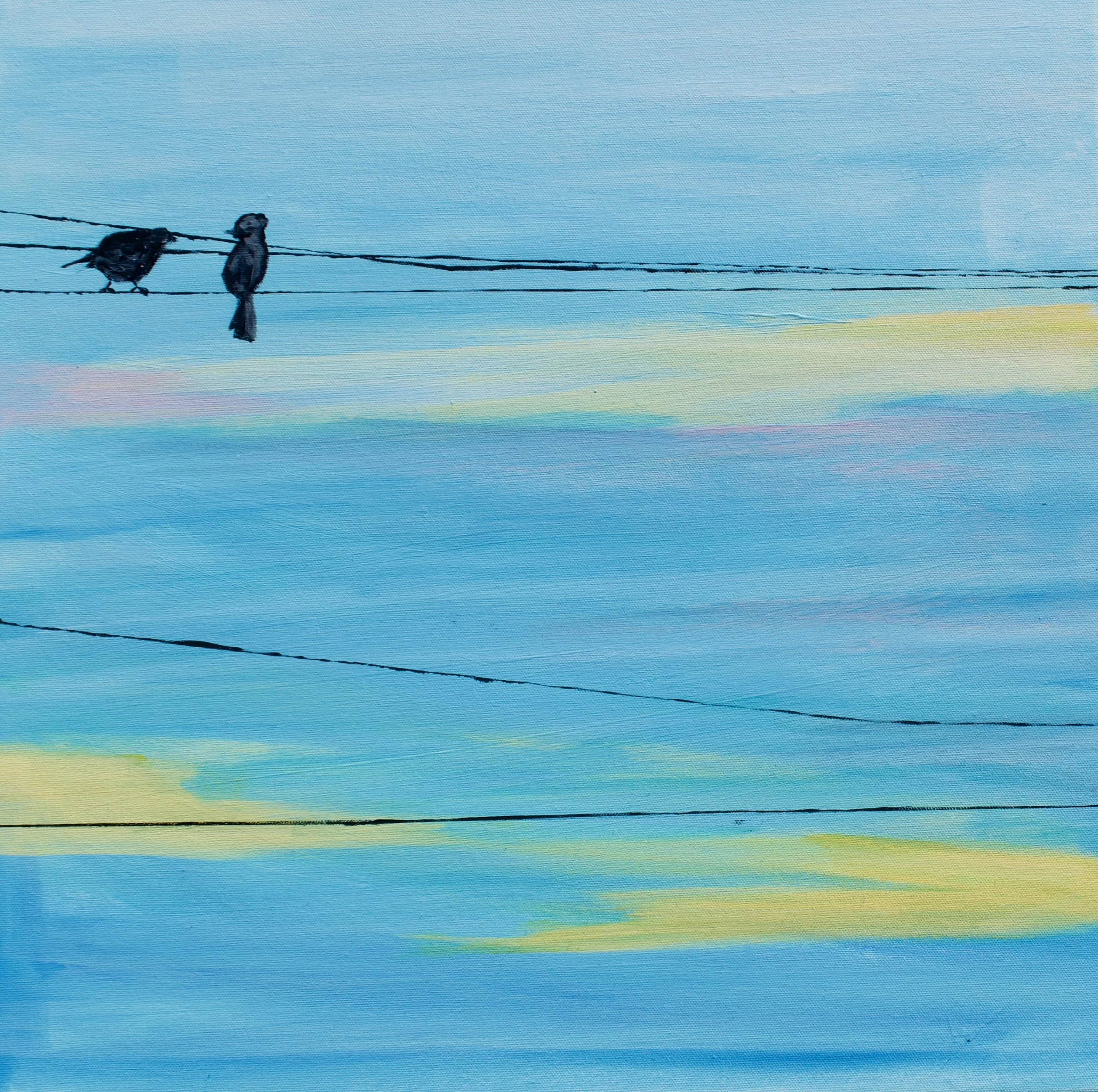 Day Birds Original Art 45x45cm