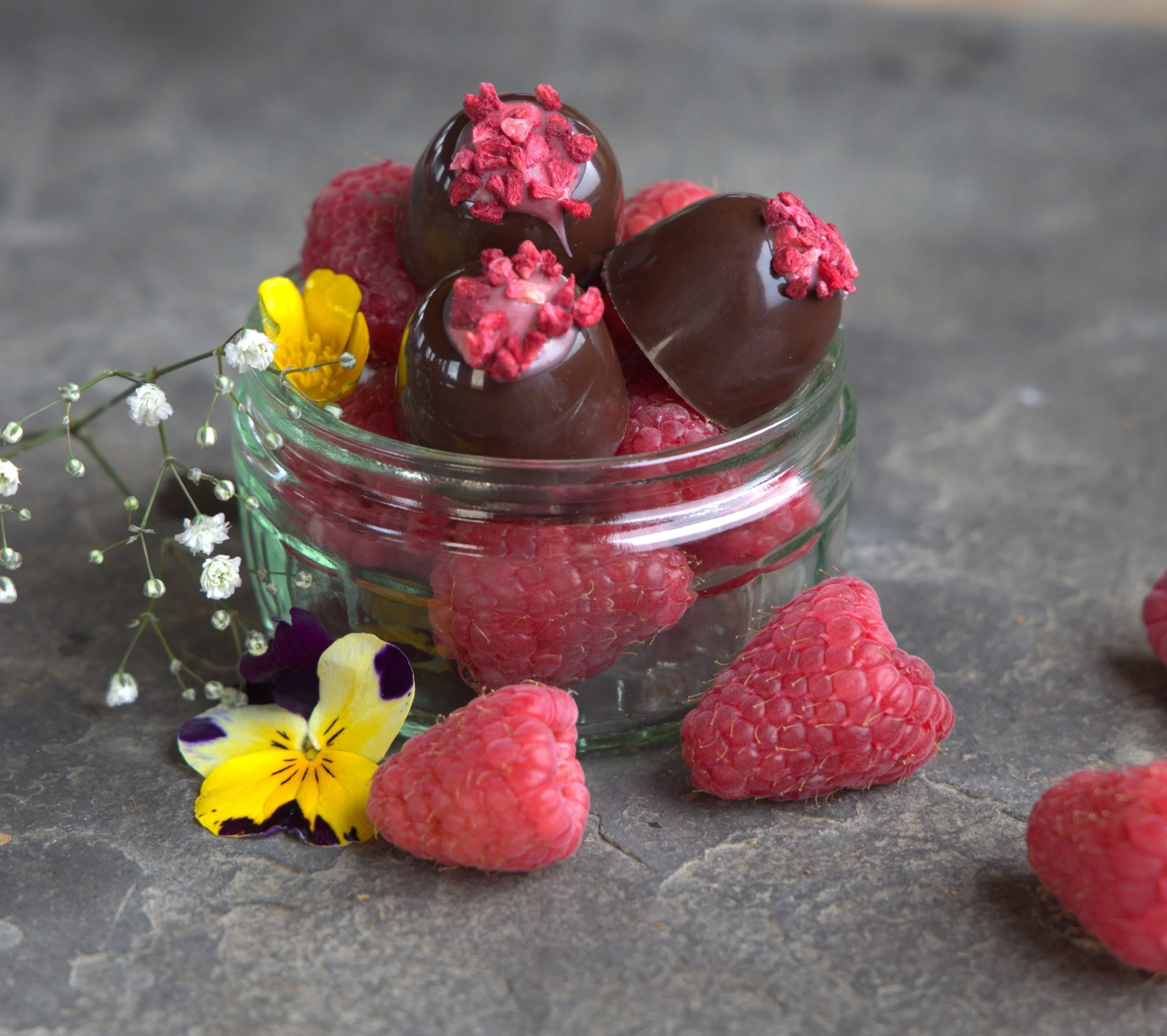 Dark Chocolate & Raspberry Bonbon