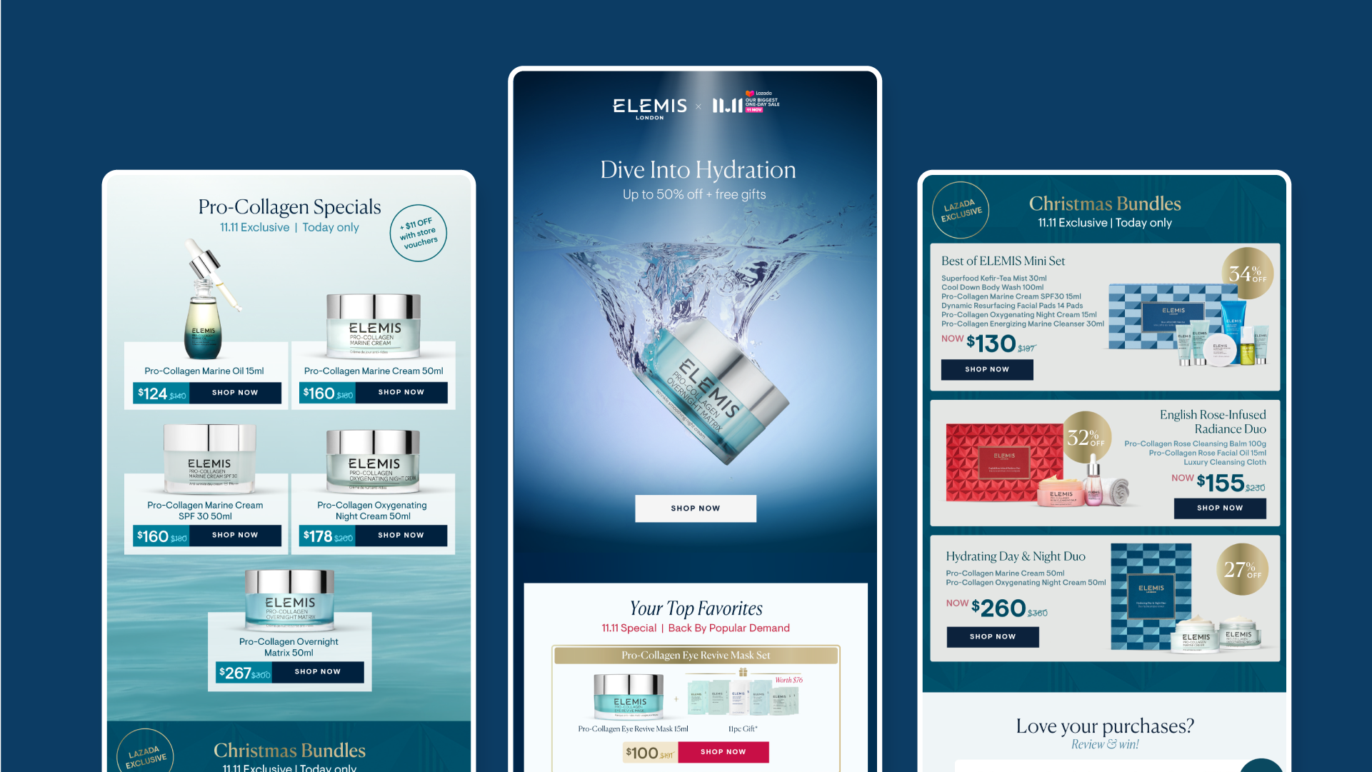 Elemis London Product Microsite