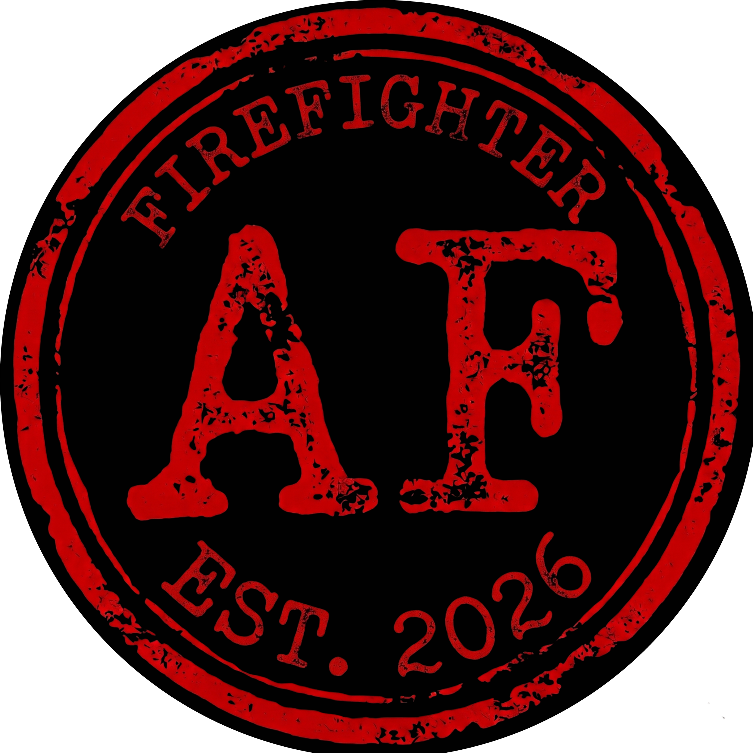 AF 3" Round Sticker
