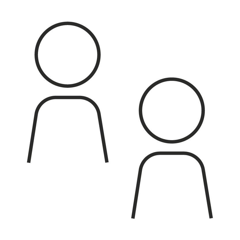 Two people icon