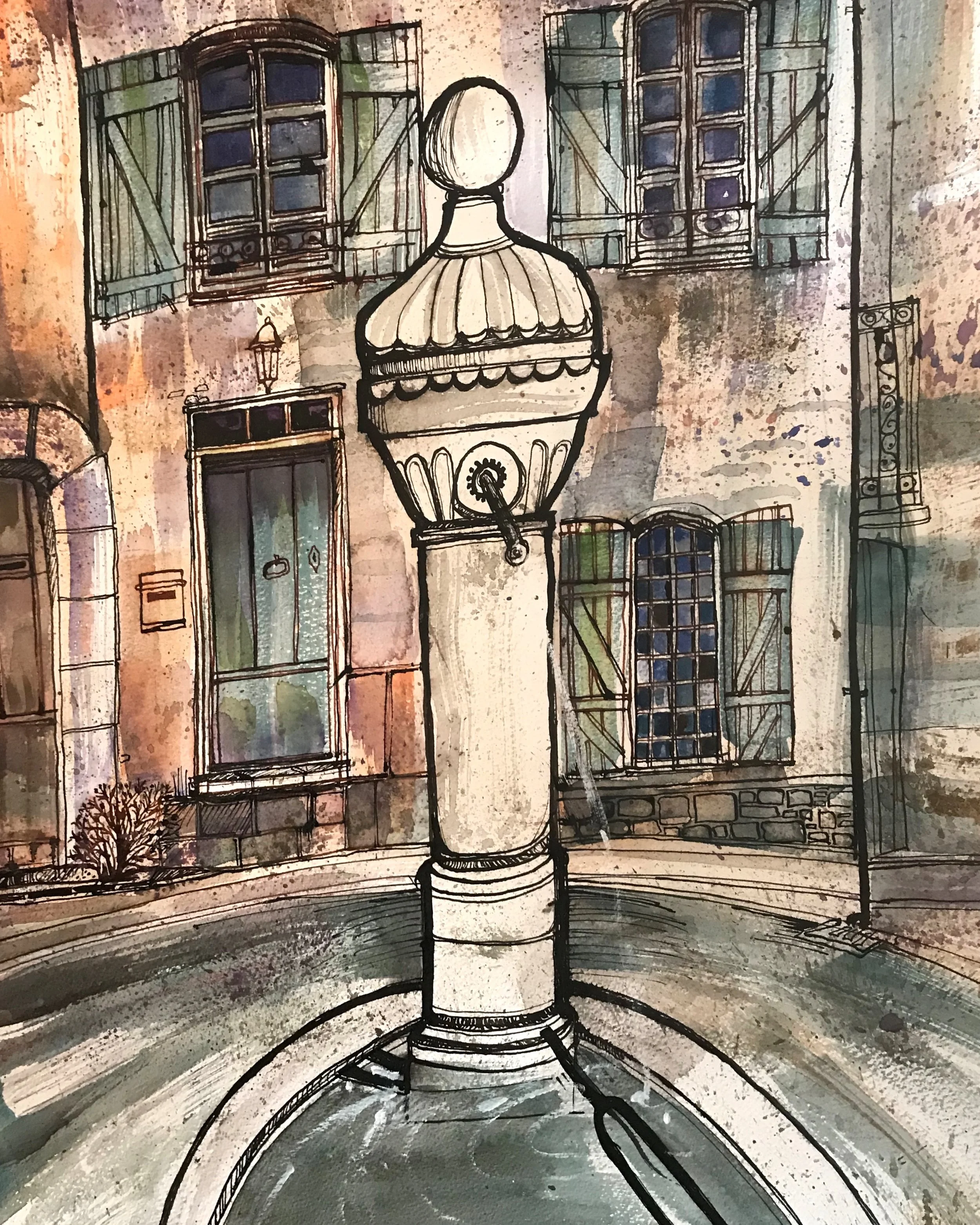 Cotignac Fountain - III