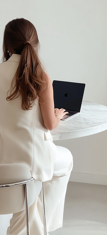 a person working on their laptop