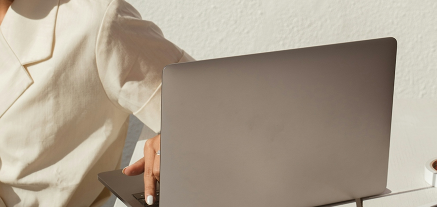a person working on their laptop