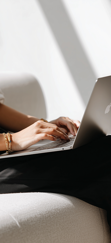 a person working on their laptop