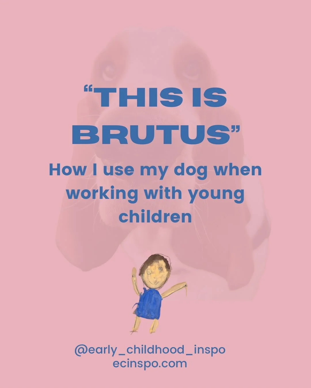 Brutus is my Basset Hound. He&rsquo;s a pretty silly guy and children love him.

Make sure to check out @holisticplaytime to see Brutus in 20 Gumnuts!

#ecec #earlychildhood #earlyyears #earlylearning