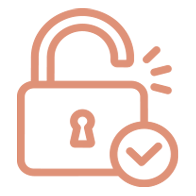 pictogramme qui représente un cadenas ouvert