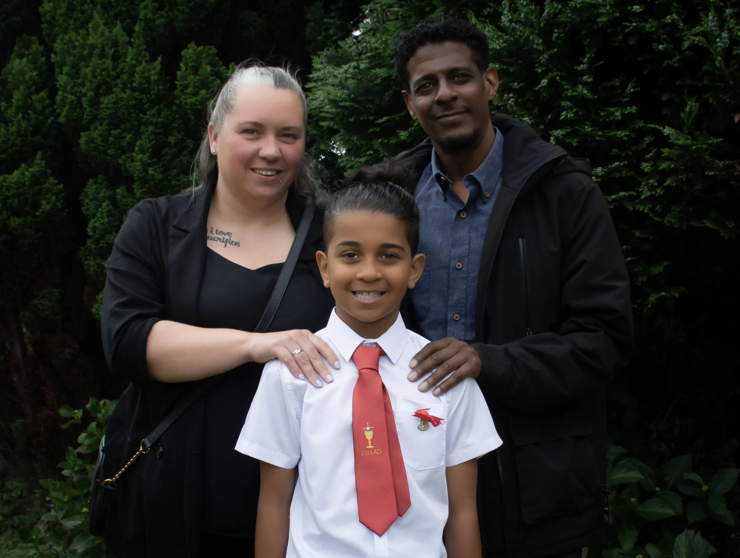Calyum's first holy communion