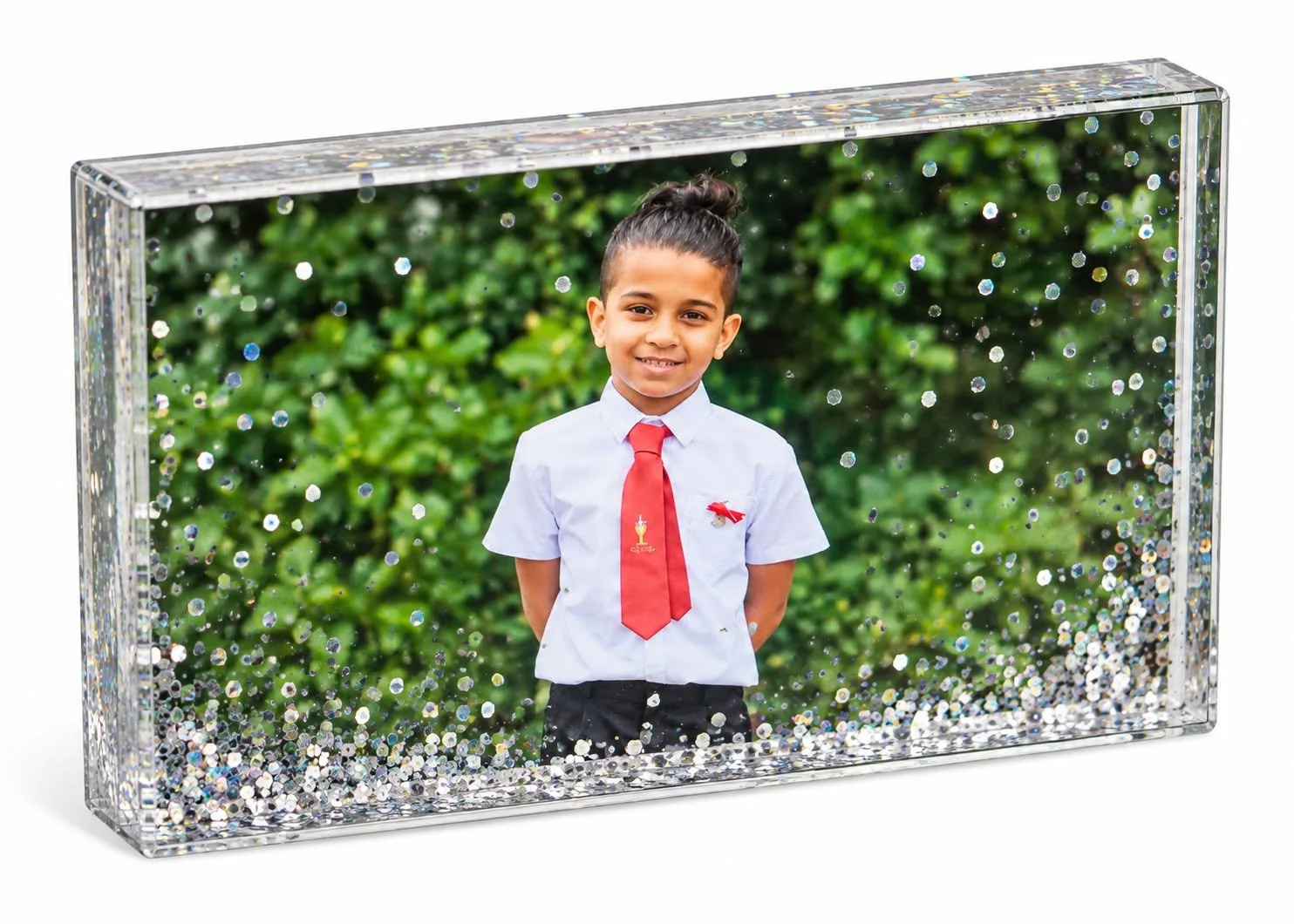 Personalised Glitter Photo block 6x4