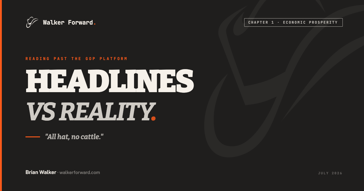 Headlines vs. Reality: Economic Prosperity