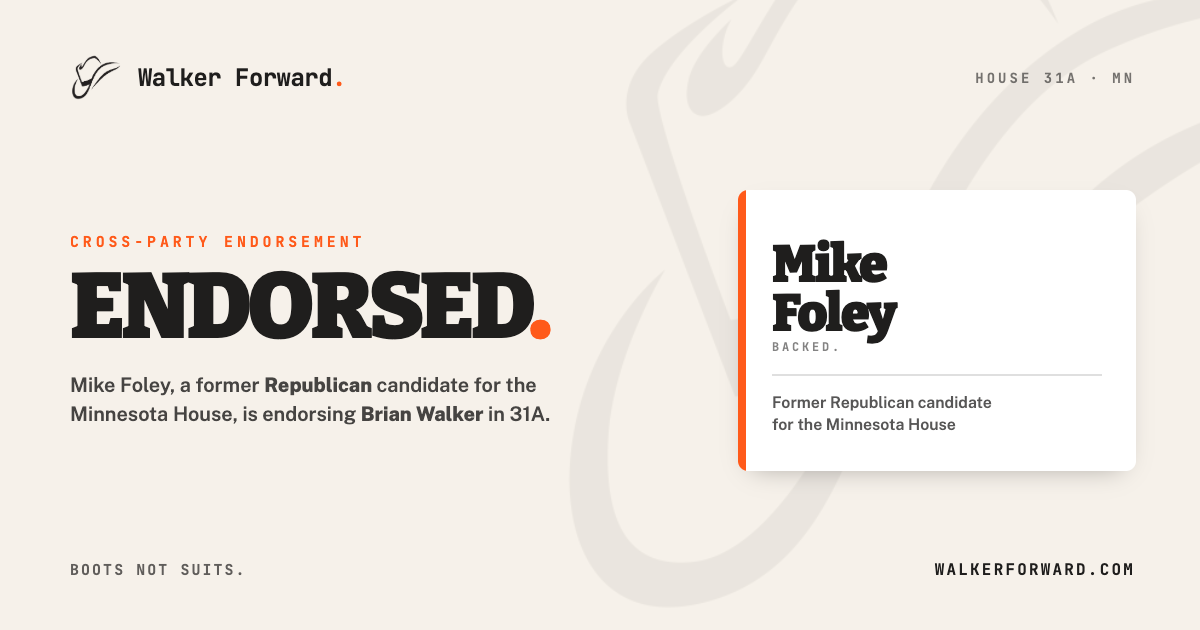 Endorsement Alert: Mike Foley, former GOP Congressional Candidate