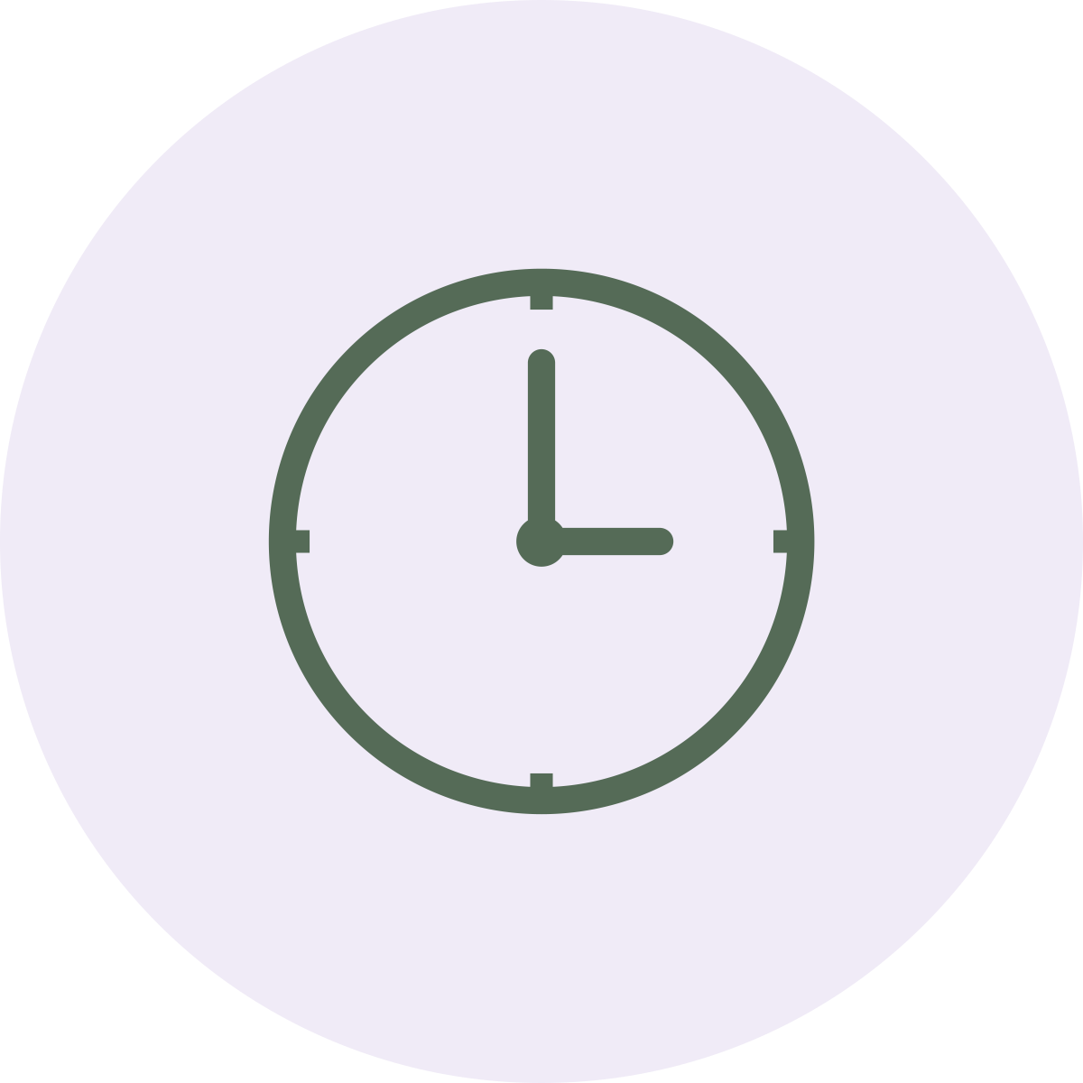A clock showing 12:15.