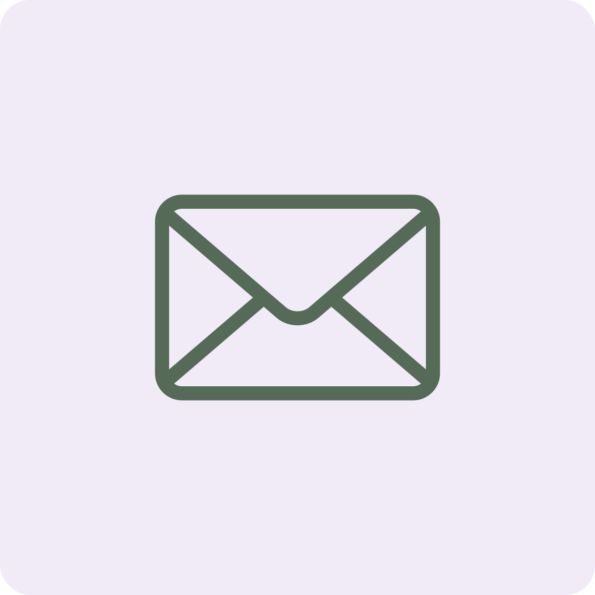Icon of a closed envelope indicating email or message