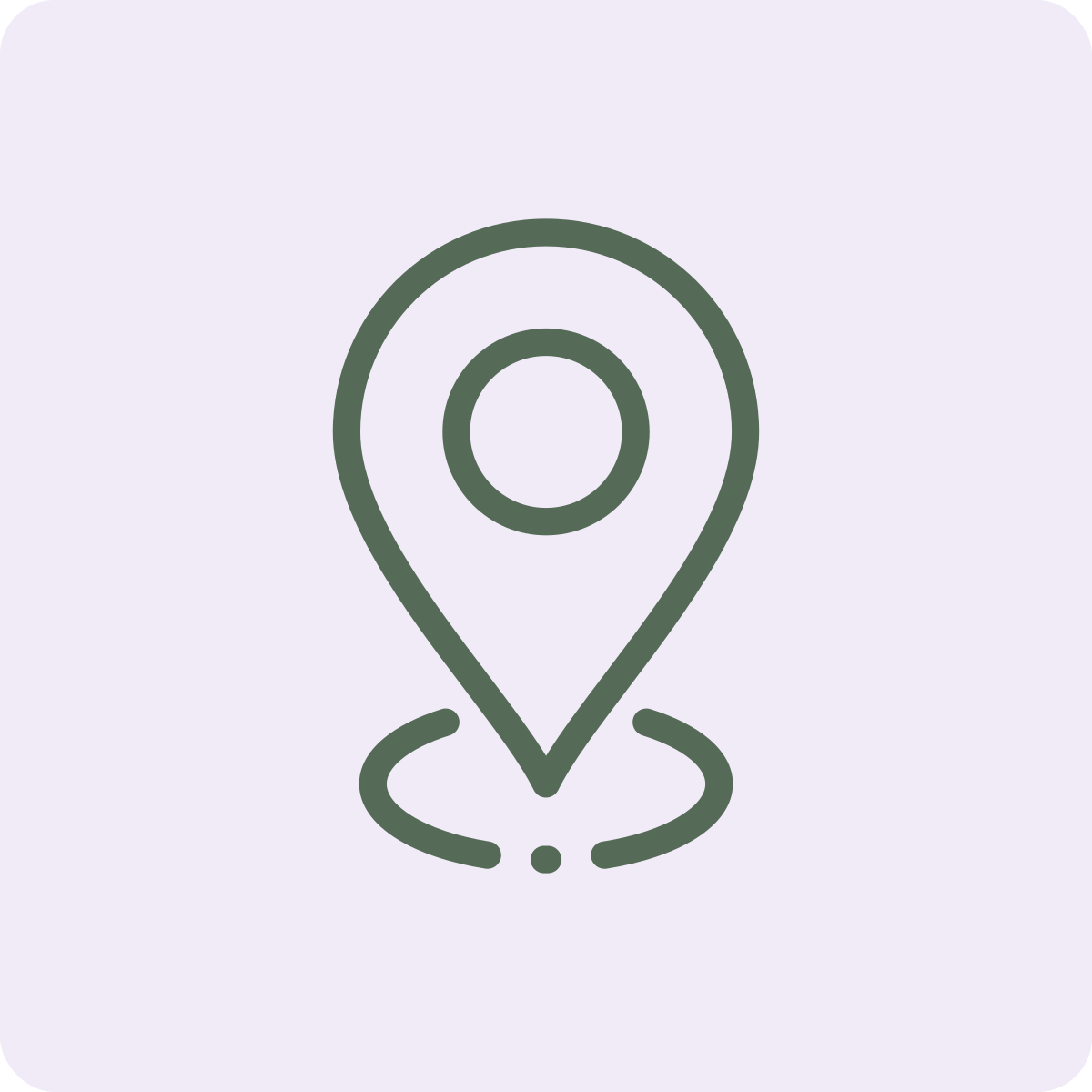 Map pin icon with a circular target inside, indicating location marker.