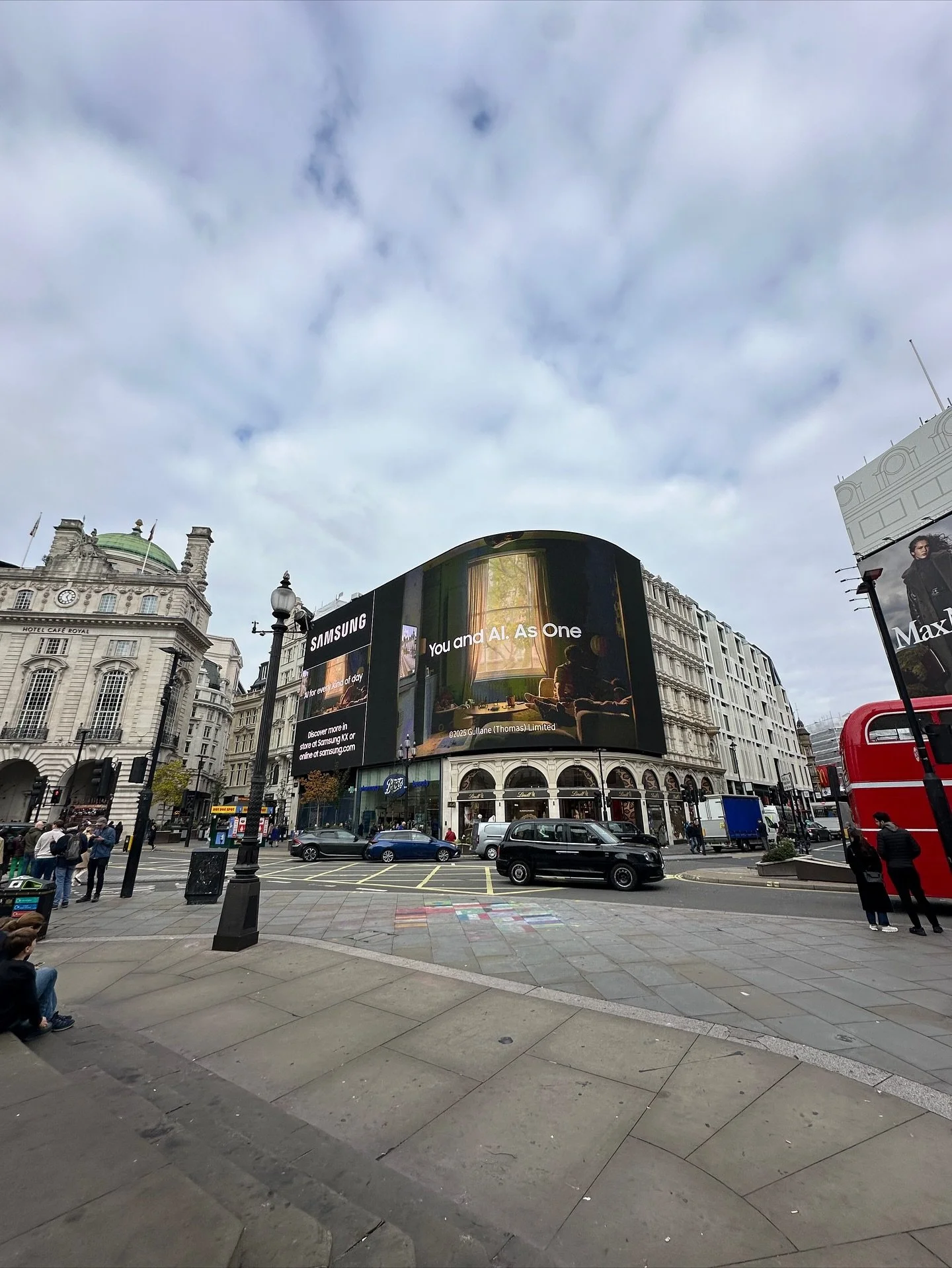 HE&rsquo;S ARRIVED AT THE CIRCUS. 

2023 I was making films for plasterers, now I&rsquo;ve got an ad up on Piccadilly Circus. Is this shameless self promotion? Yes. Yes, it is. Am I bloody proud to have something up in the most iconic advertising spa