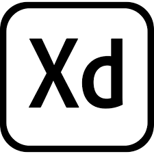 Adobe XD logo with a black 'Xd' in a rounded square.