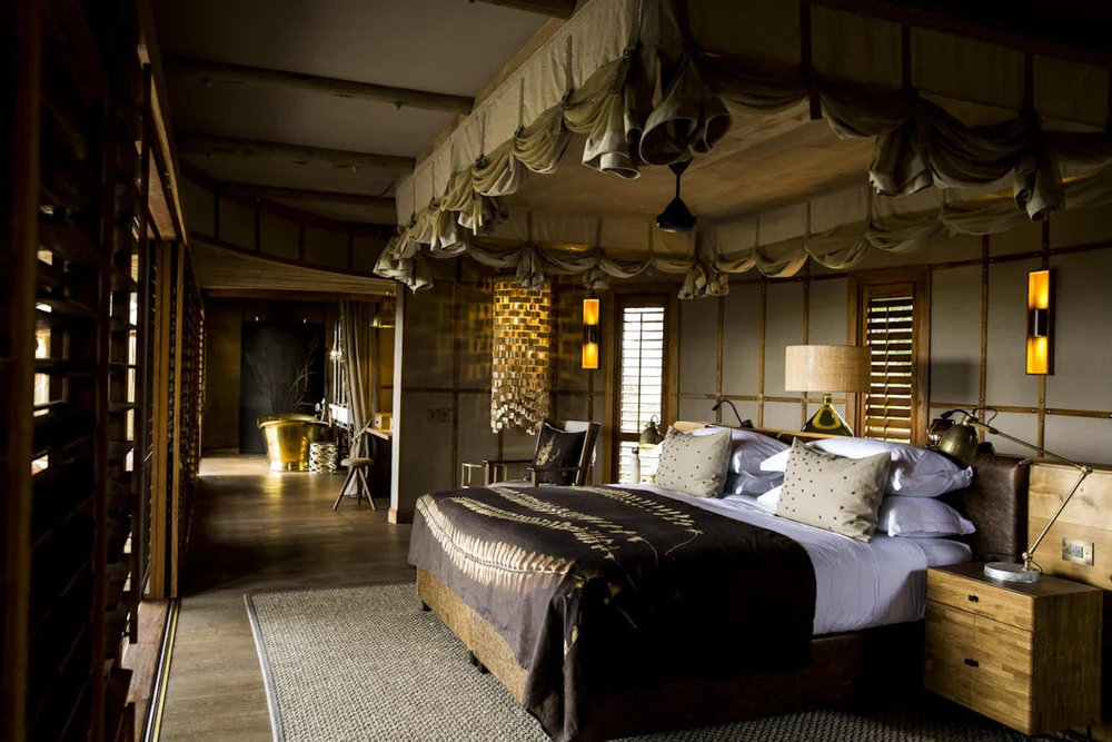 Área principal de acampamento de luxo no Delta do Okavango — Safari de Luxo