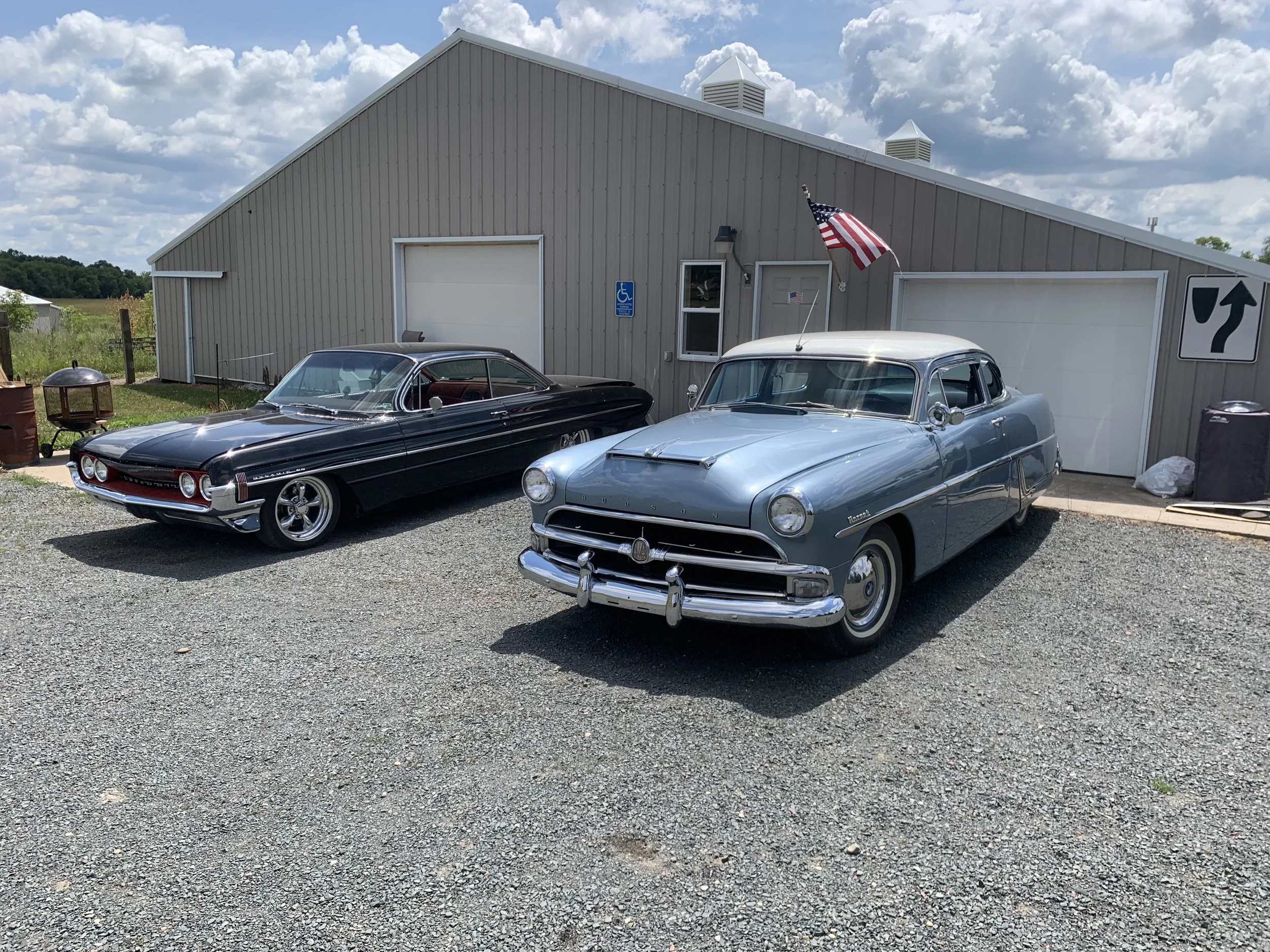 Outside the shop
