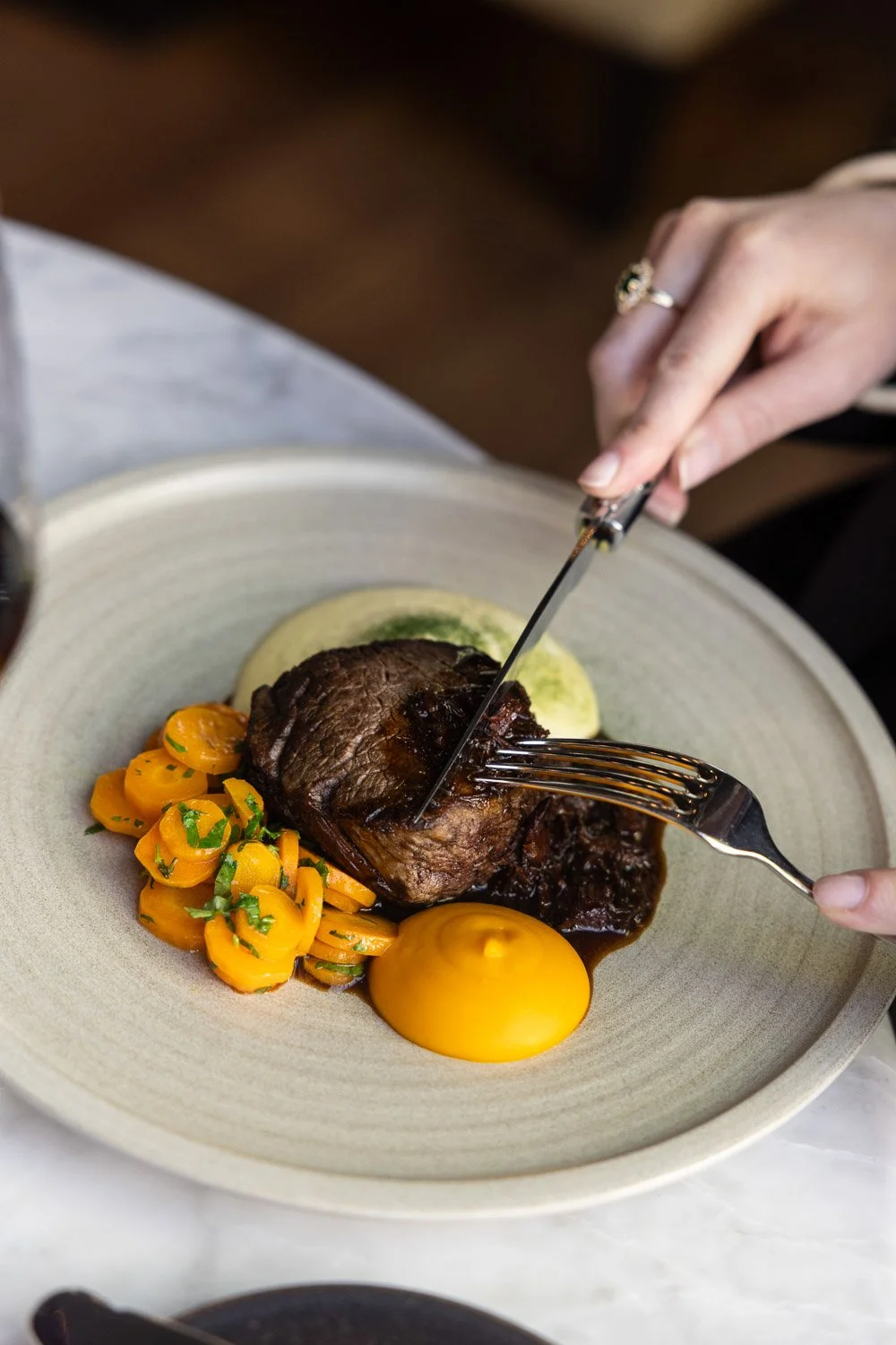 Gerecht met ossenhaas