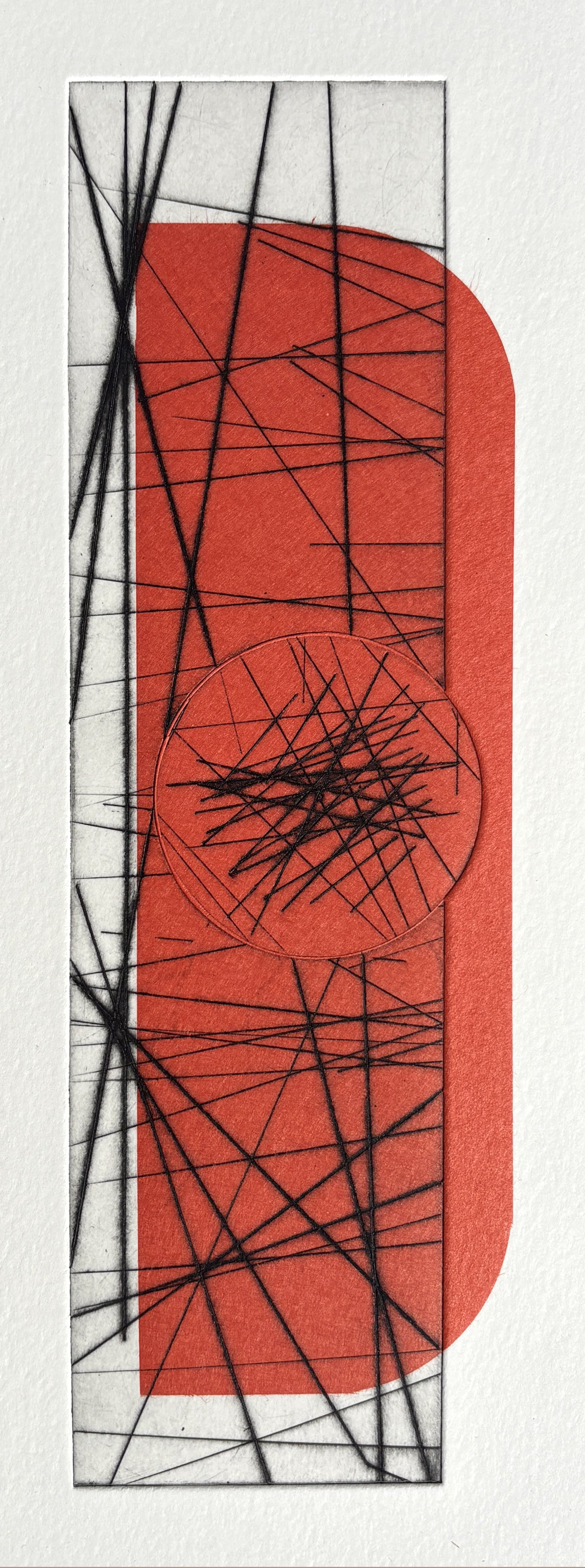 Christopher Moon

Charge (Hot Orange), 2026.

Drypoint. Edition of 50

Framed 240mm x 500mm £350

Unframed 95mm x 300mm £250