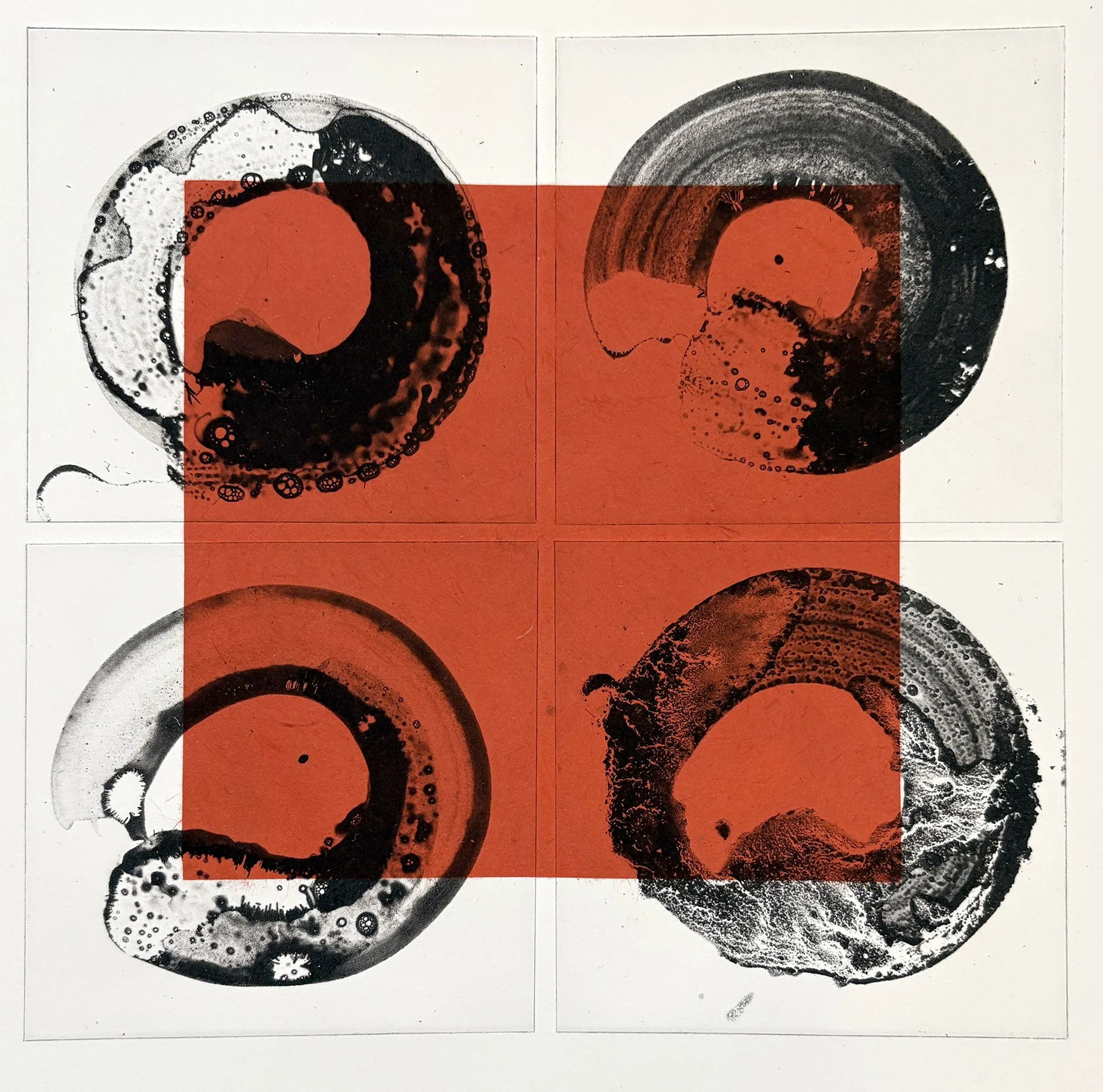 Christopher Moon

Ensō Dissolved (orange) 2025.

Photopolymer with chin collé. Edition of 50

Framed 380mm x 475mm £350

Unframed 110mm x 315mm £250